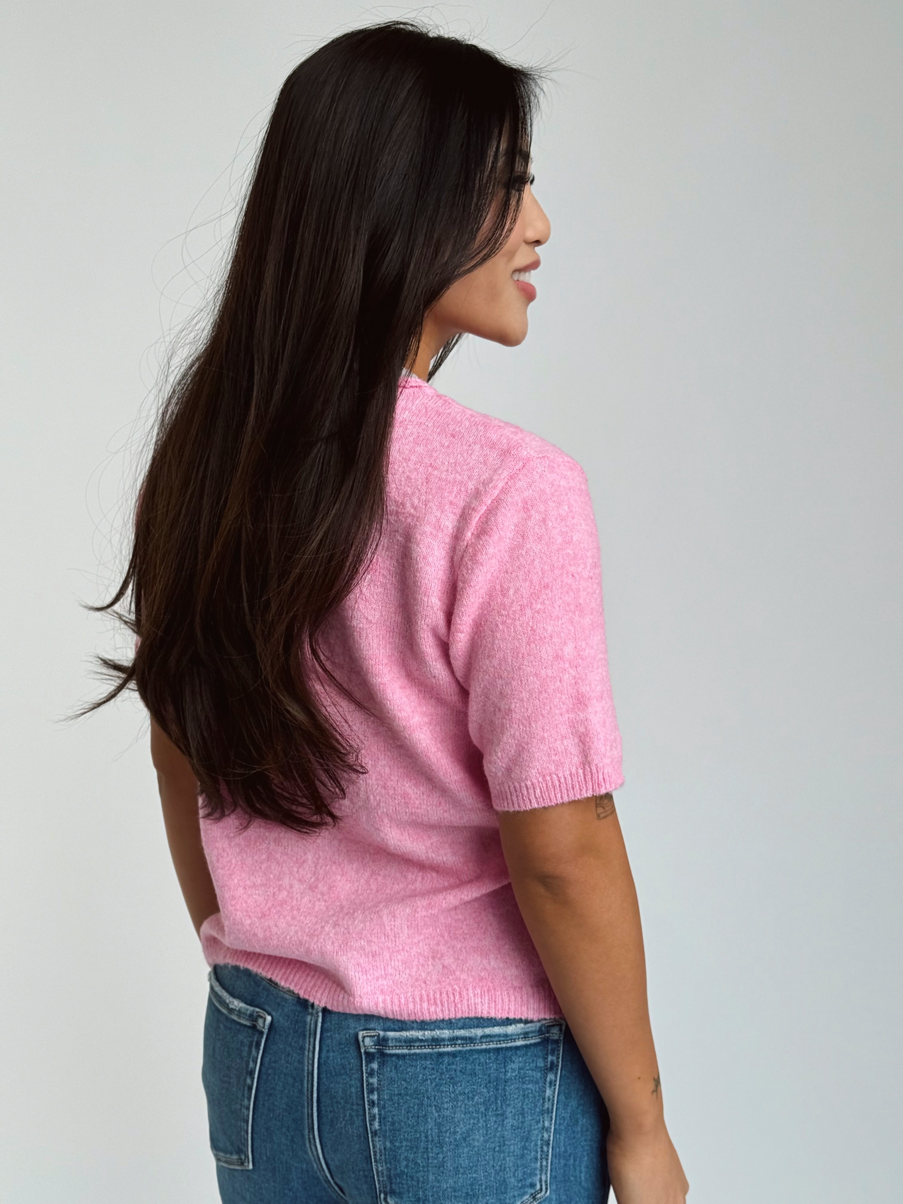 Allie Cardigan - PINK - willows clothing Cardigan