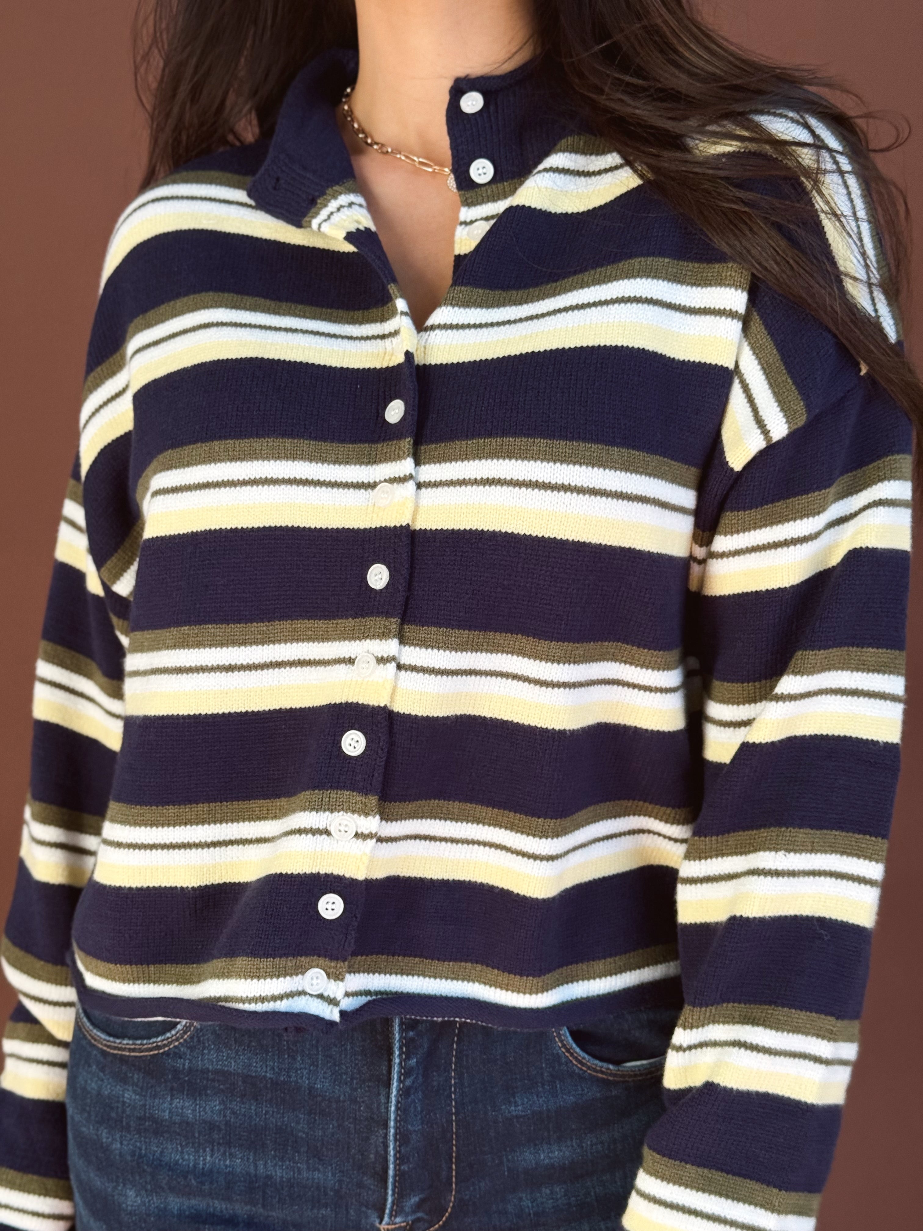 Anders Cardigan - NAVY - willows clothing Cardigan