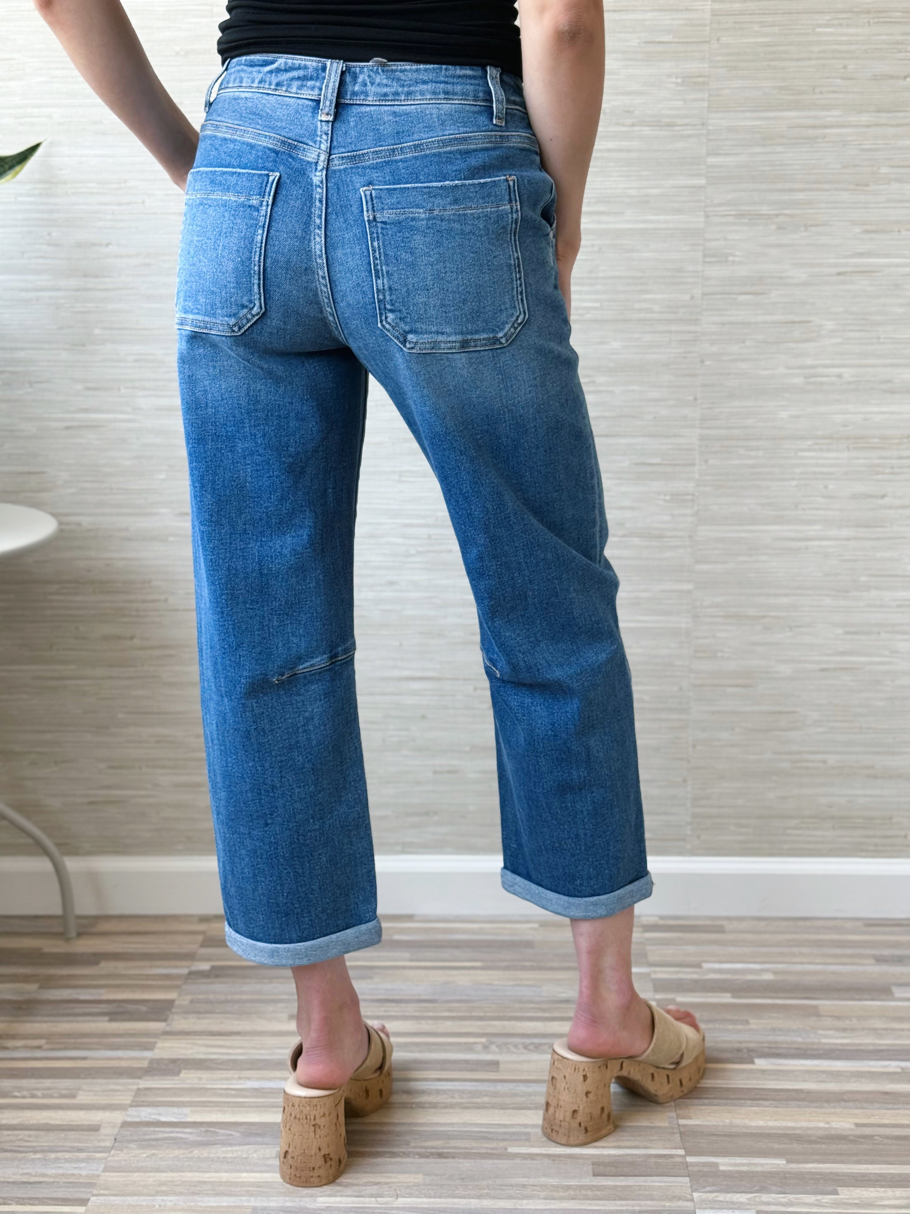 [ANNIEWEAR] Lukas Jean - MEDIUM DENIM - willows clothing BARREL JEAN
