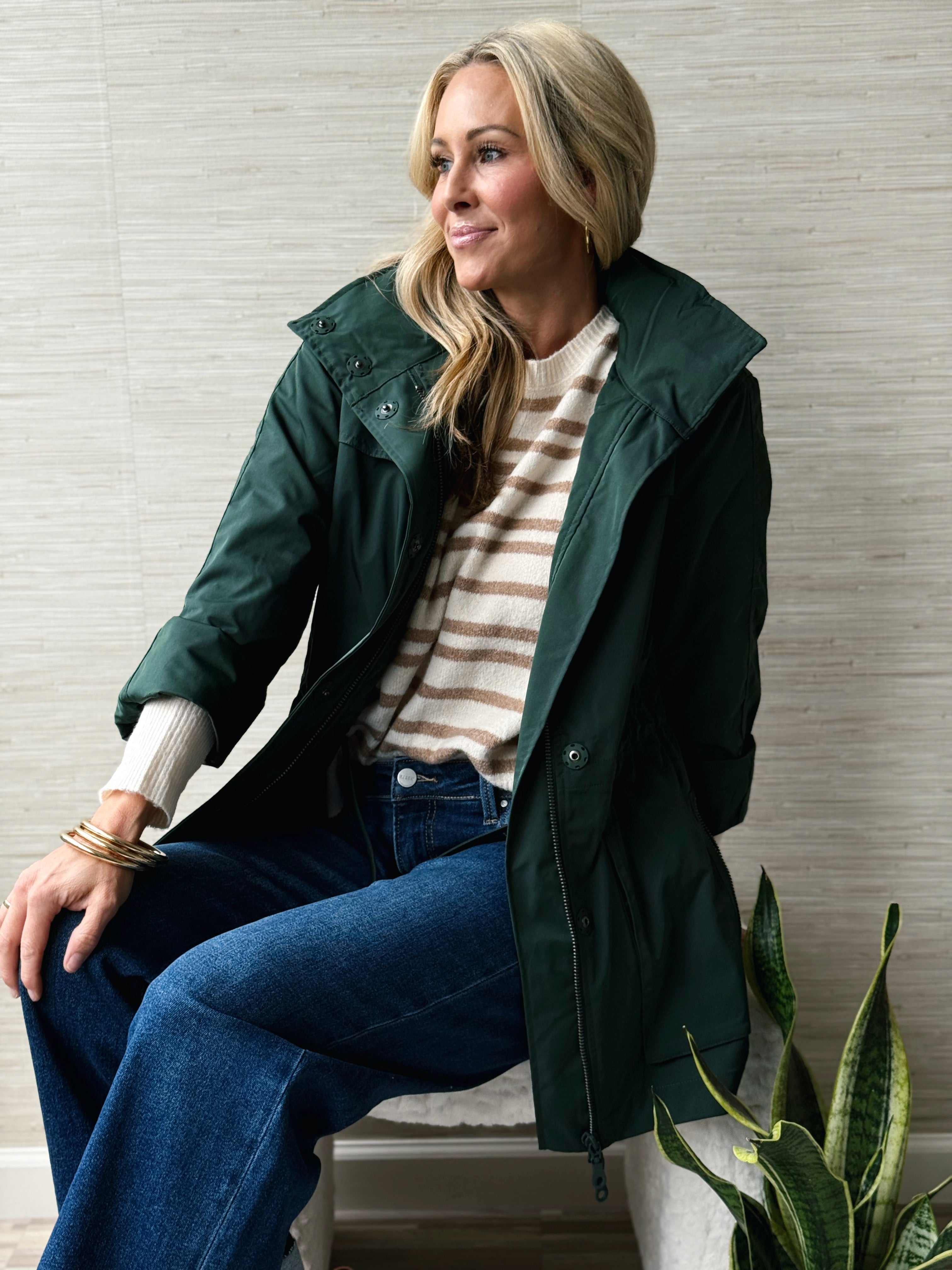 Anorak Crinkle Jacket - HUNTER - willows clothing JACKET