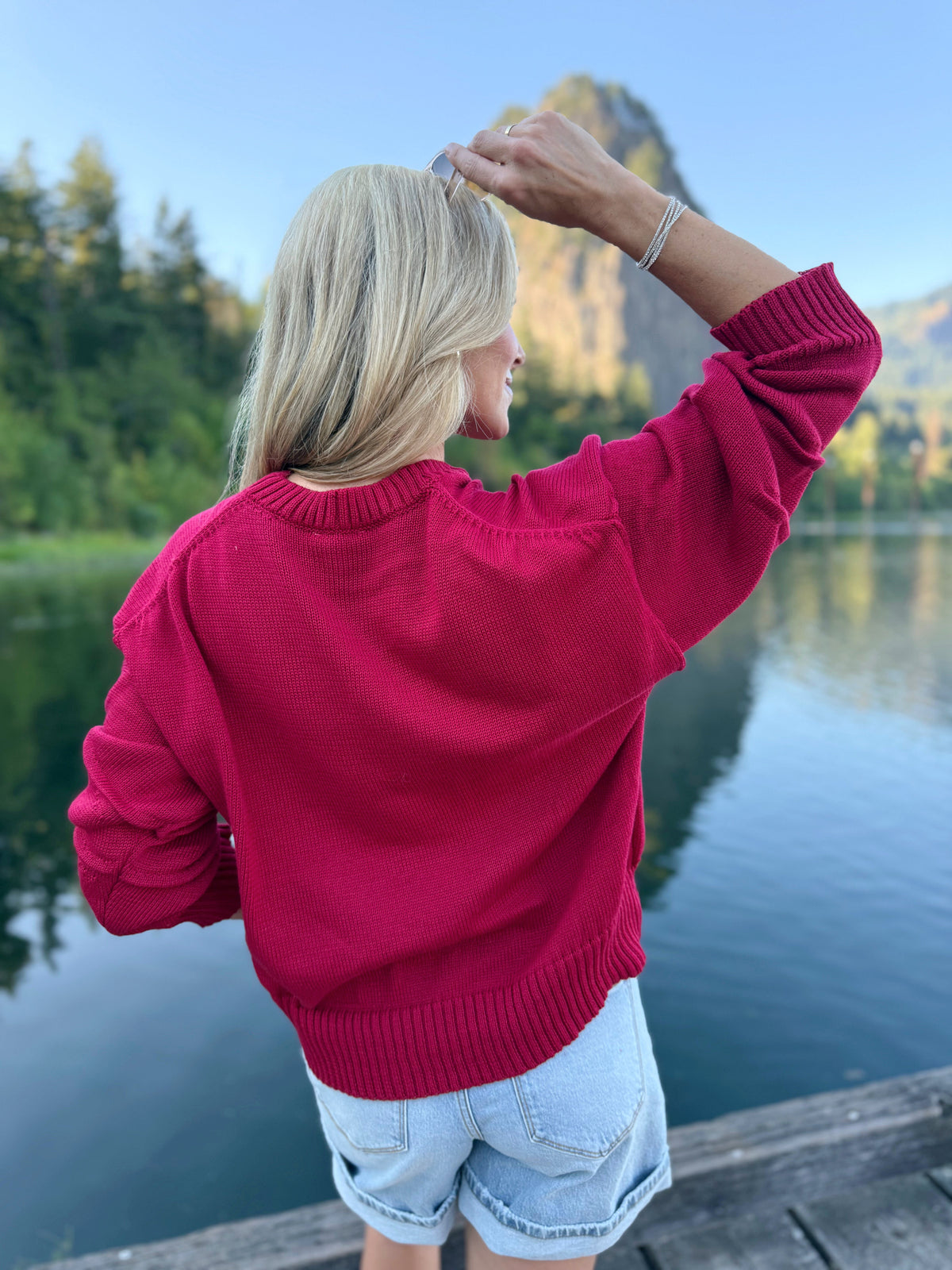 Apple Picking Sweater - RUBY - willows clothing L/S SHIRT