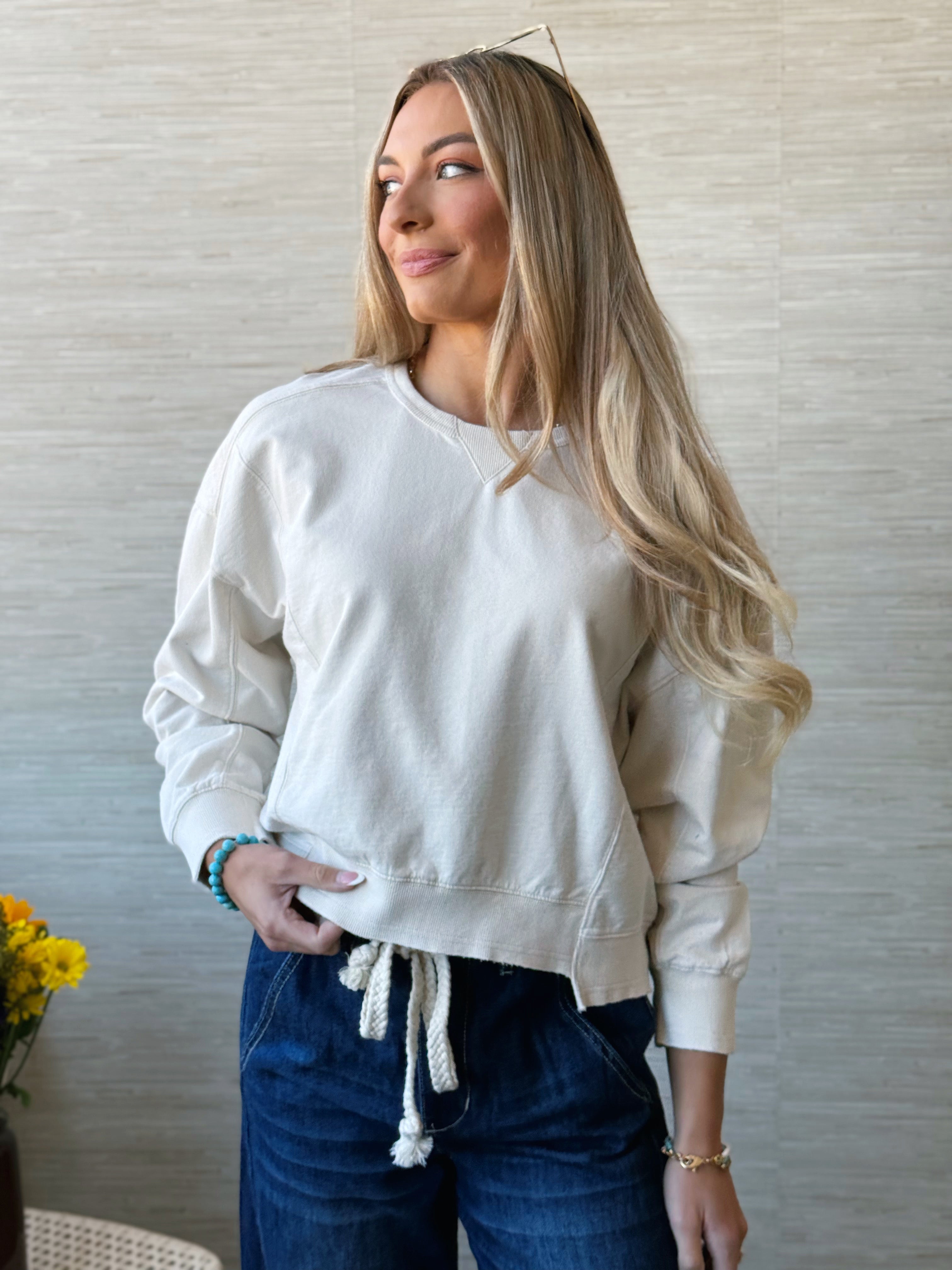 Apple Picking Sweatshirt - ALPACA - willows clothing SWEATSHIRT