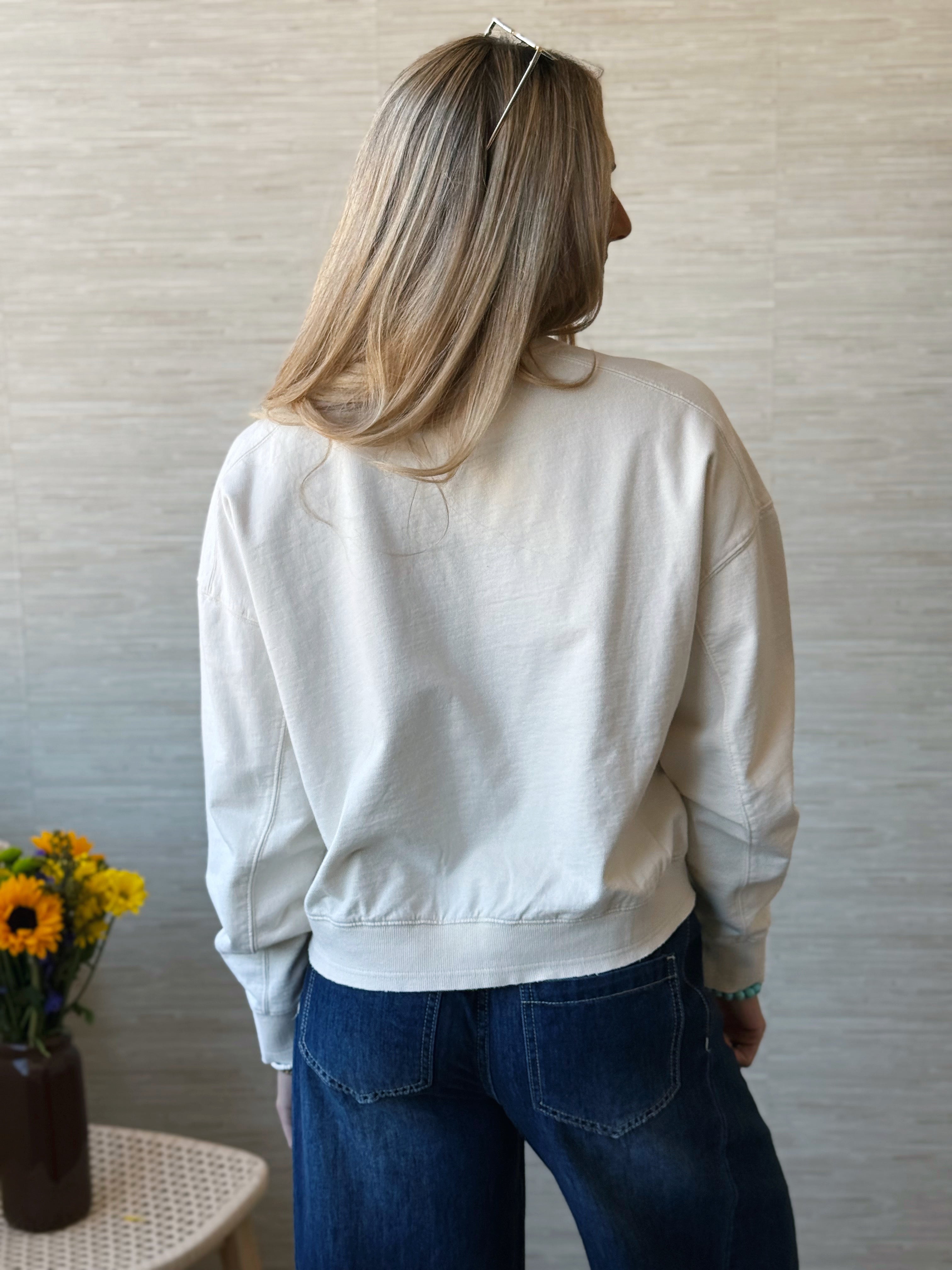 Apple Picking Sweatshirt - ALPACA - willows clothing SWEATSHIRT