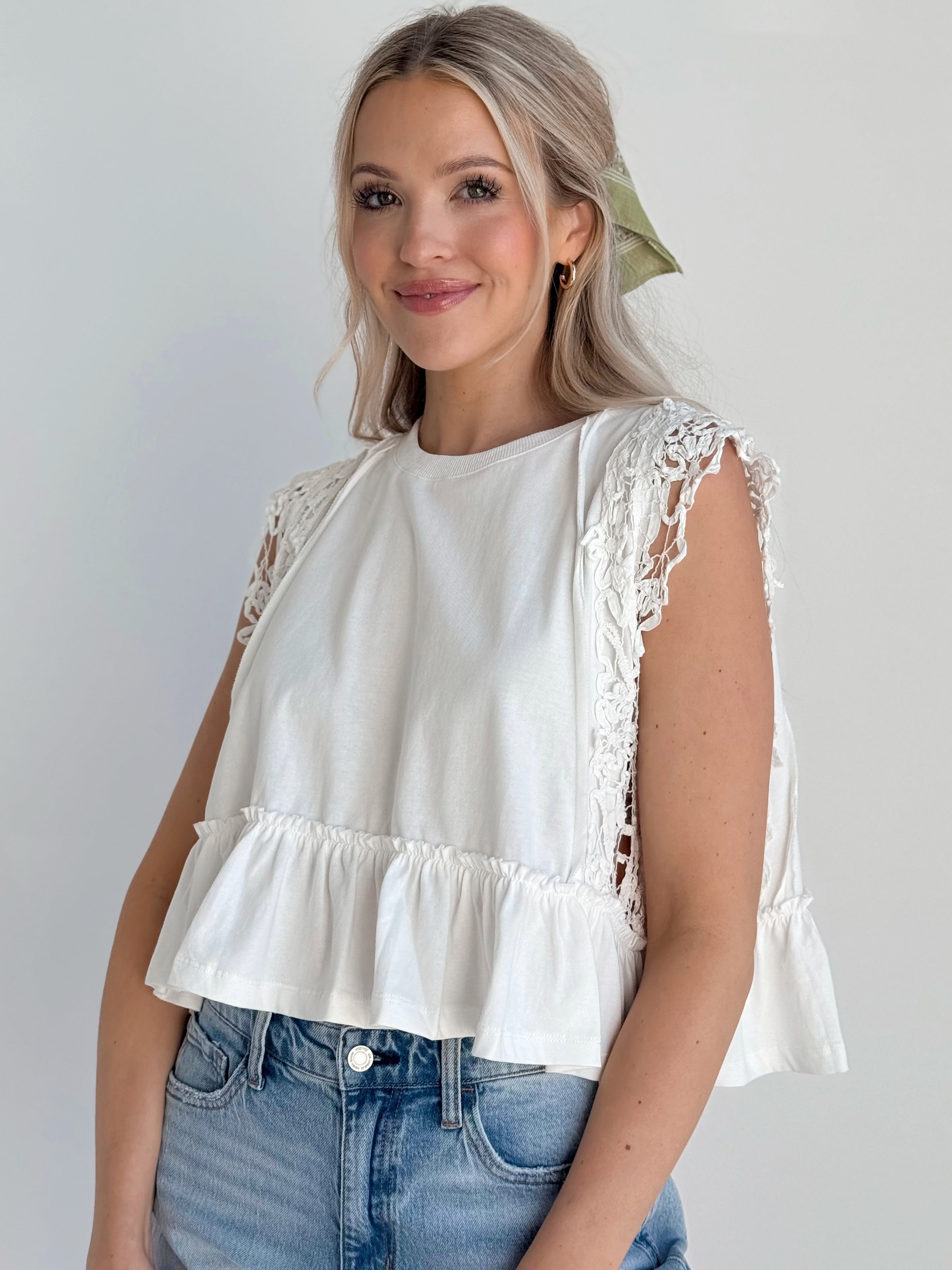 April Tank - OFF WHITE - willows clothing BLOUSE