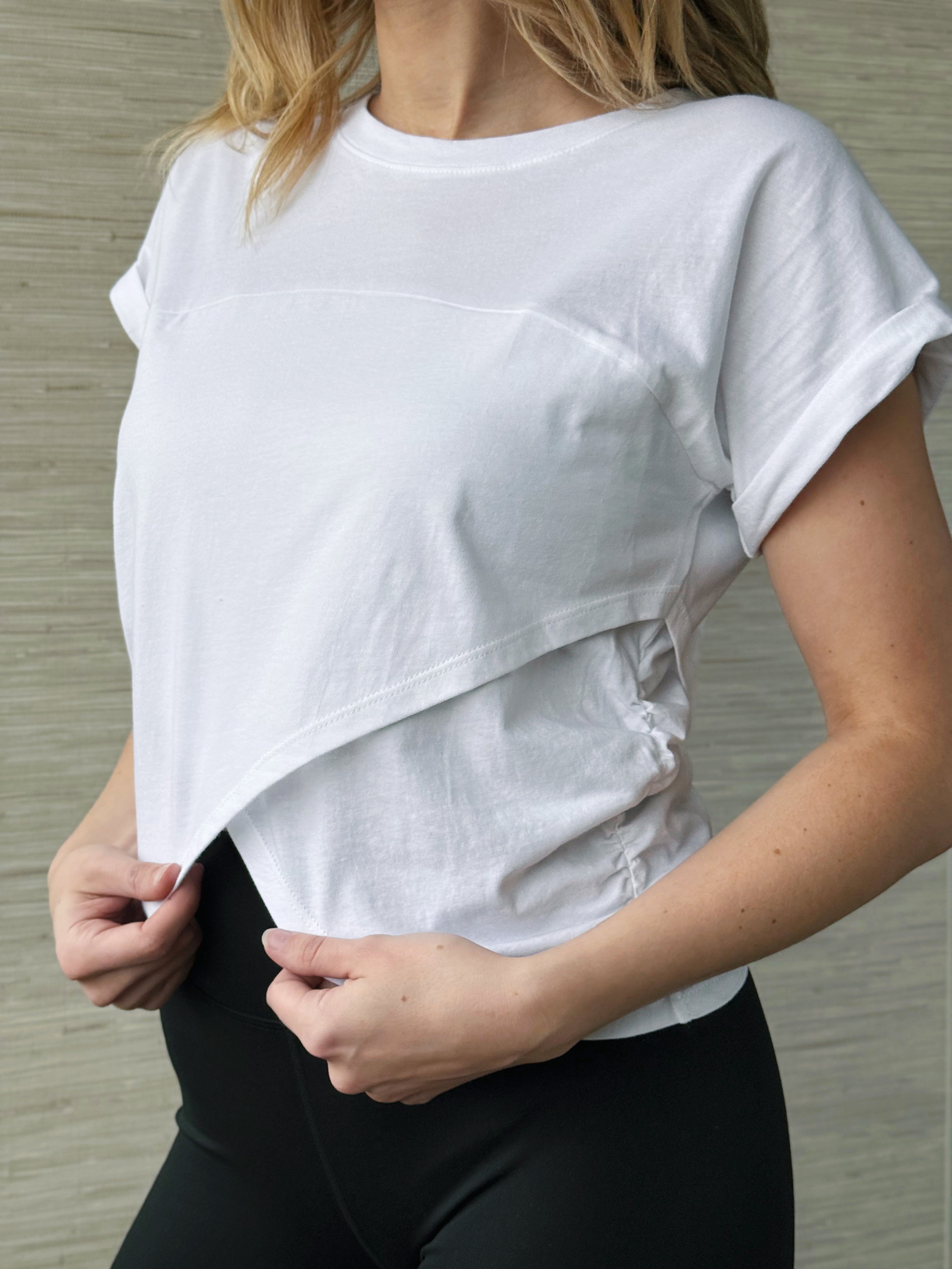 Aria Tee - OFF WHITE - willows clothing S/S SHIRT