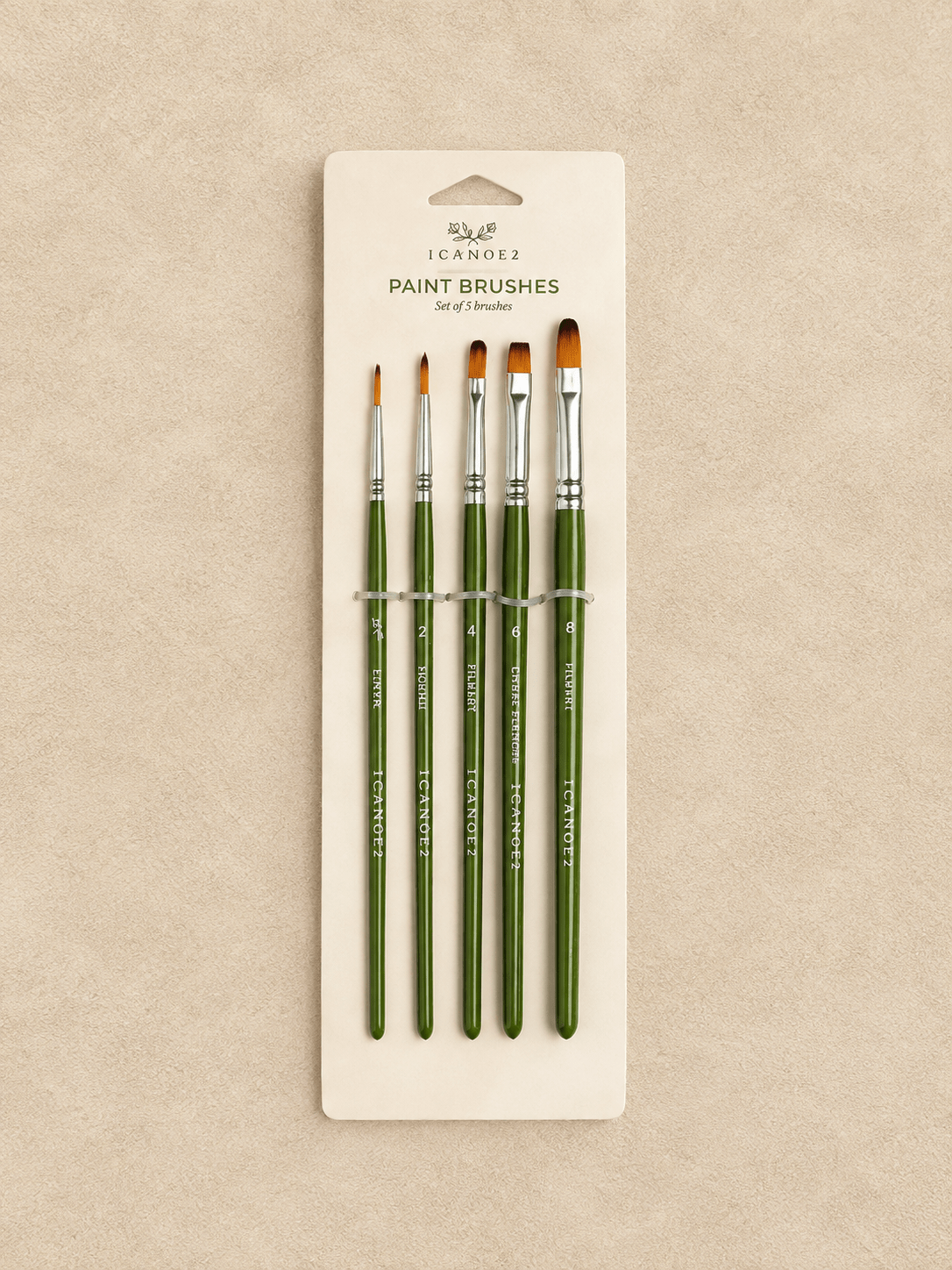 Artist Paint Brush Set – 5 Brushes - willows clothing Gifts