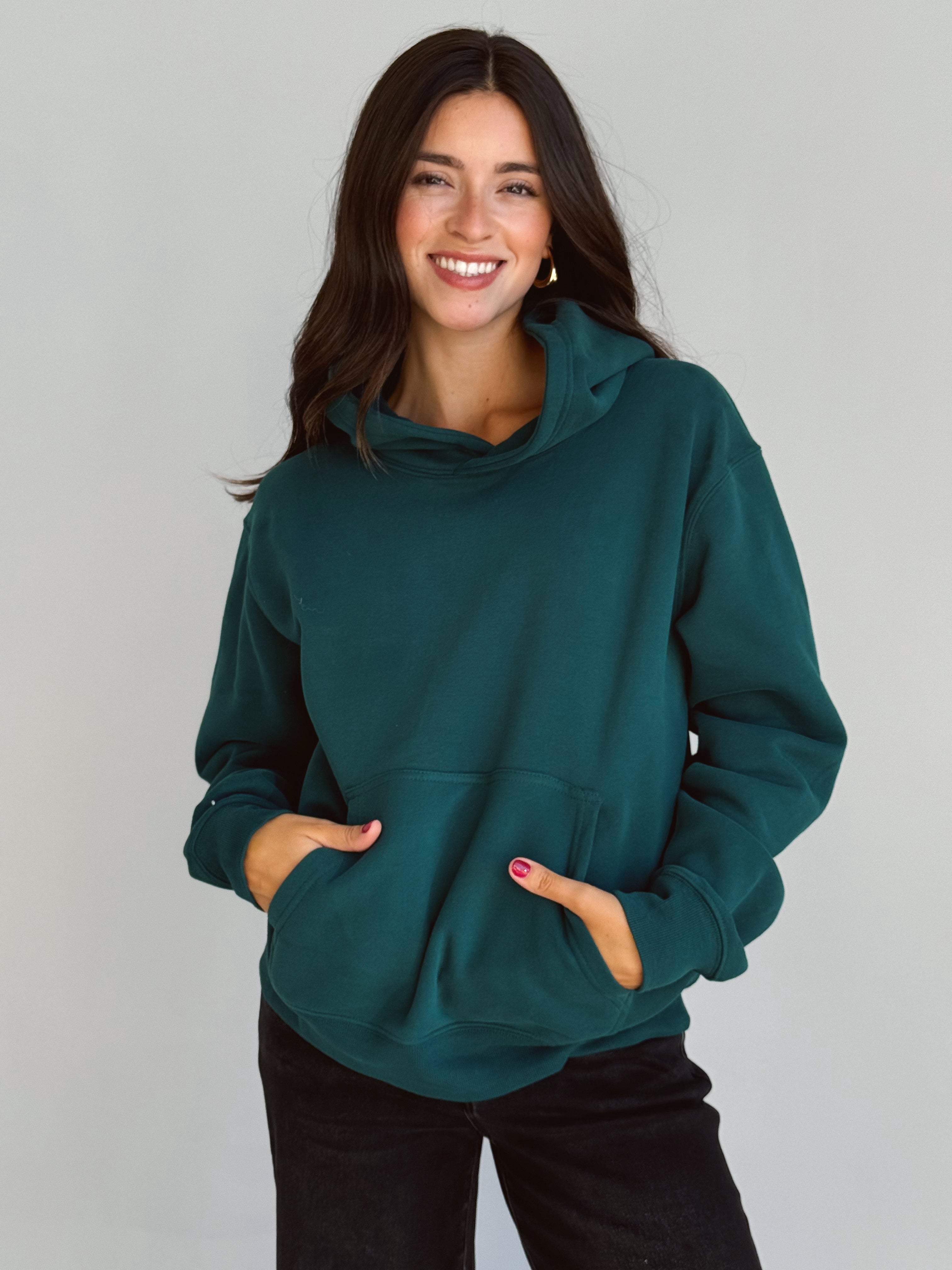 Ashton Sweatshirt - DEEP GREEN - willows clothing SWEATSHIRT
