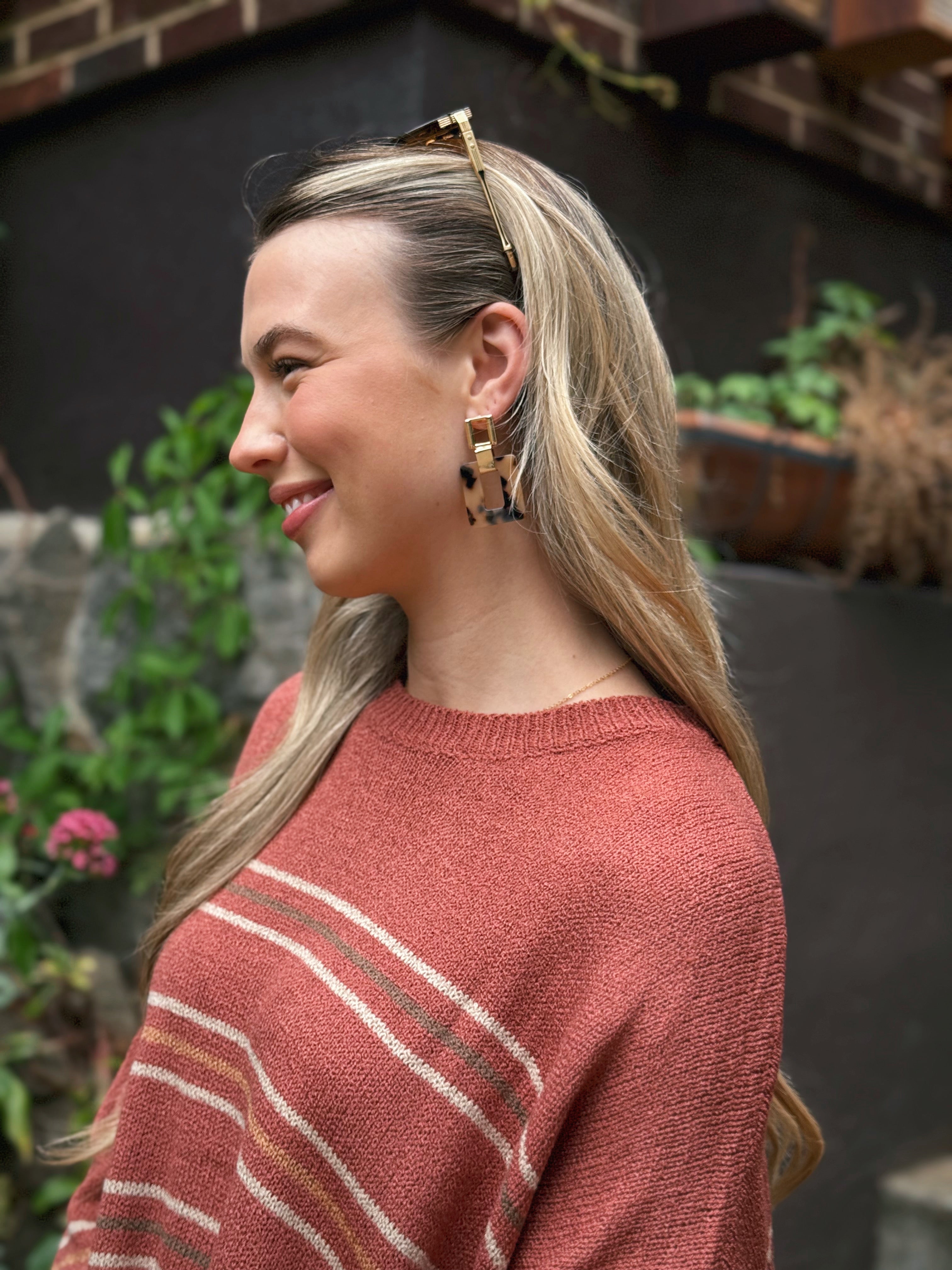 Aurora Earrings - BROWN - willows clothing EARRINGS