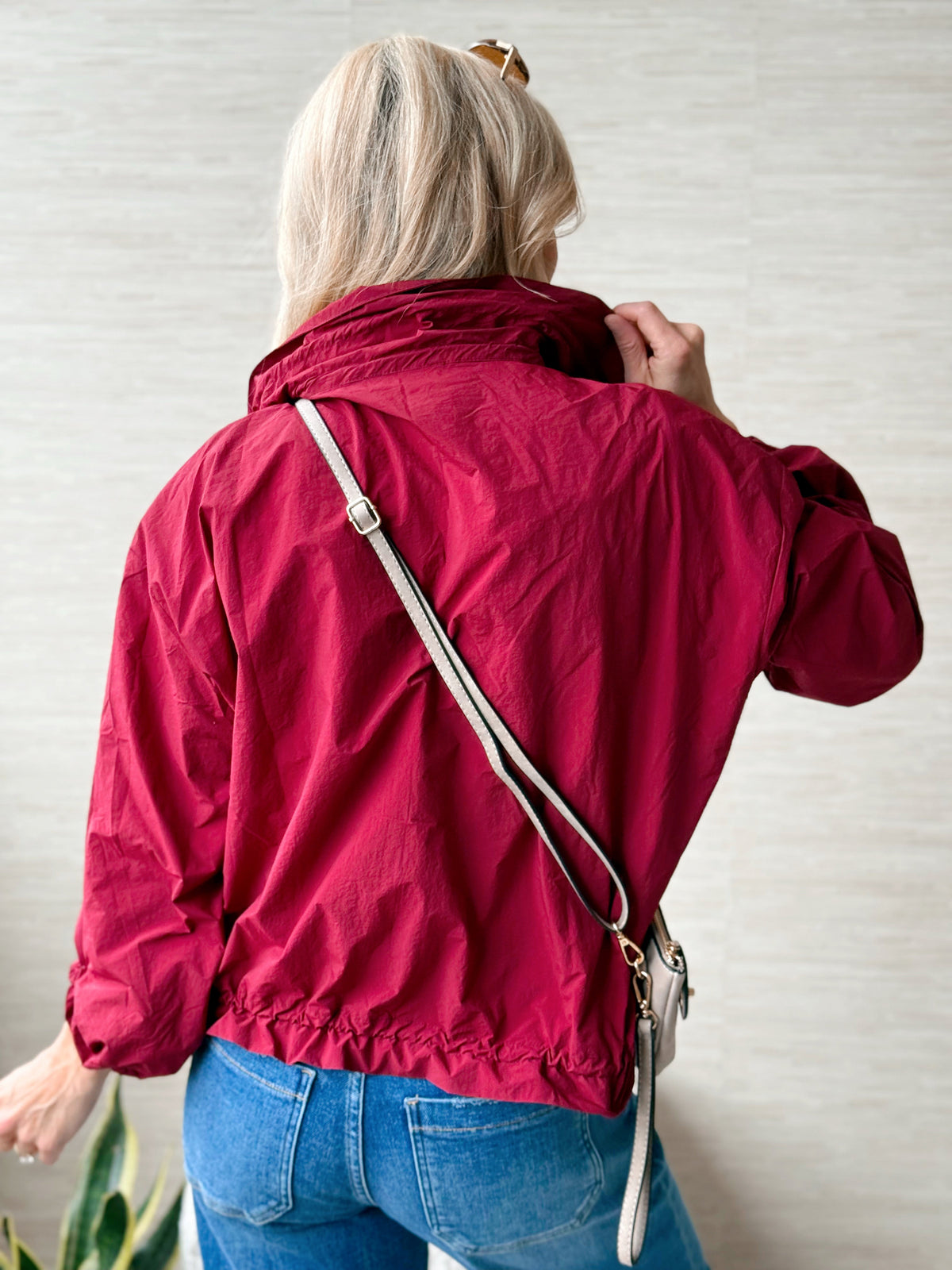 Autumn Afterglow Jacket - BURGUNDY - willows clothing JACKET