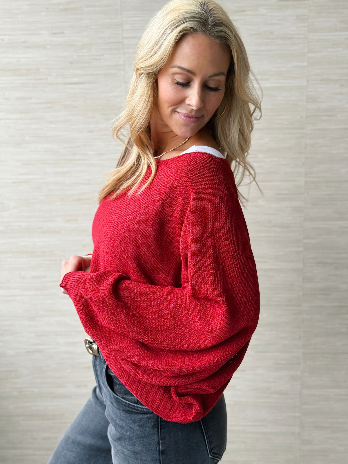 Autumn Muse Sweater - ROSE WINE - willows clothing SWEATER
