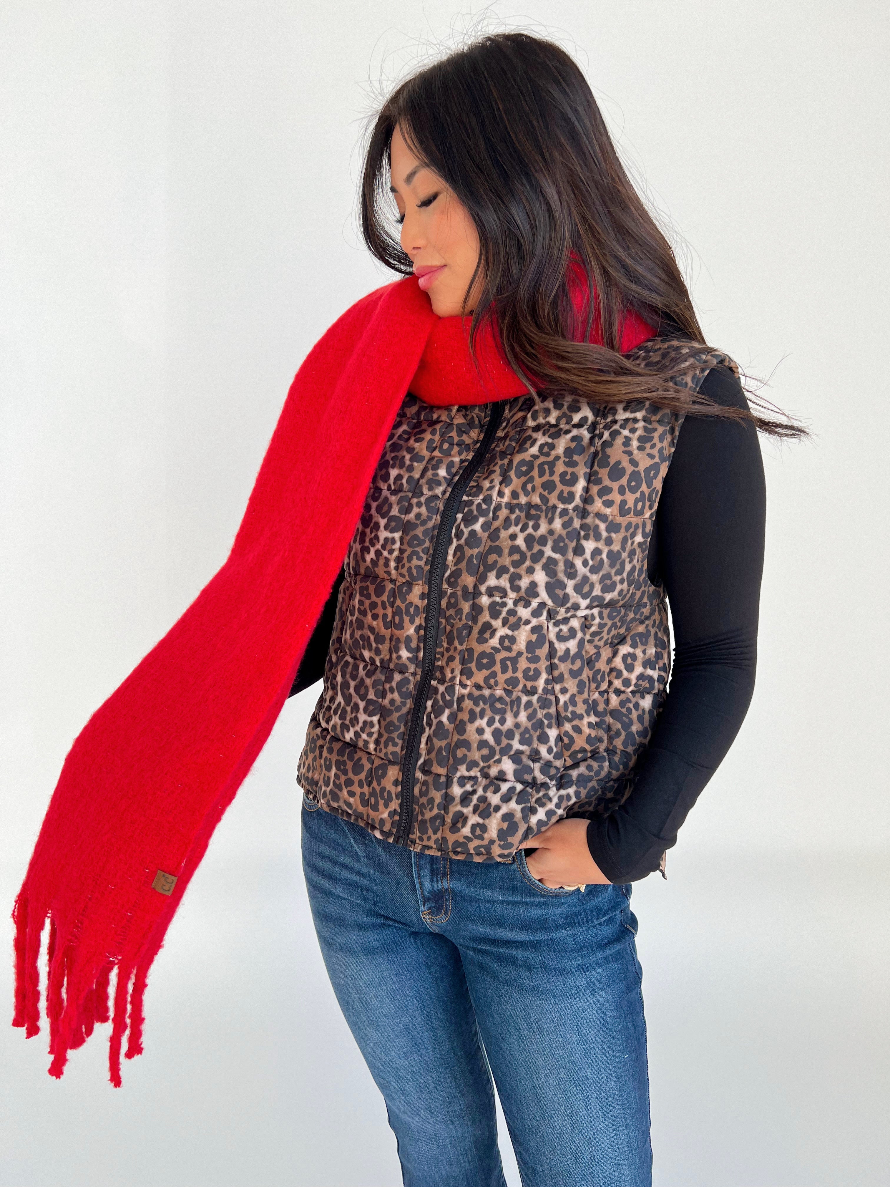 Autumn Scarf - RED - willows clothing Scarves