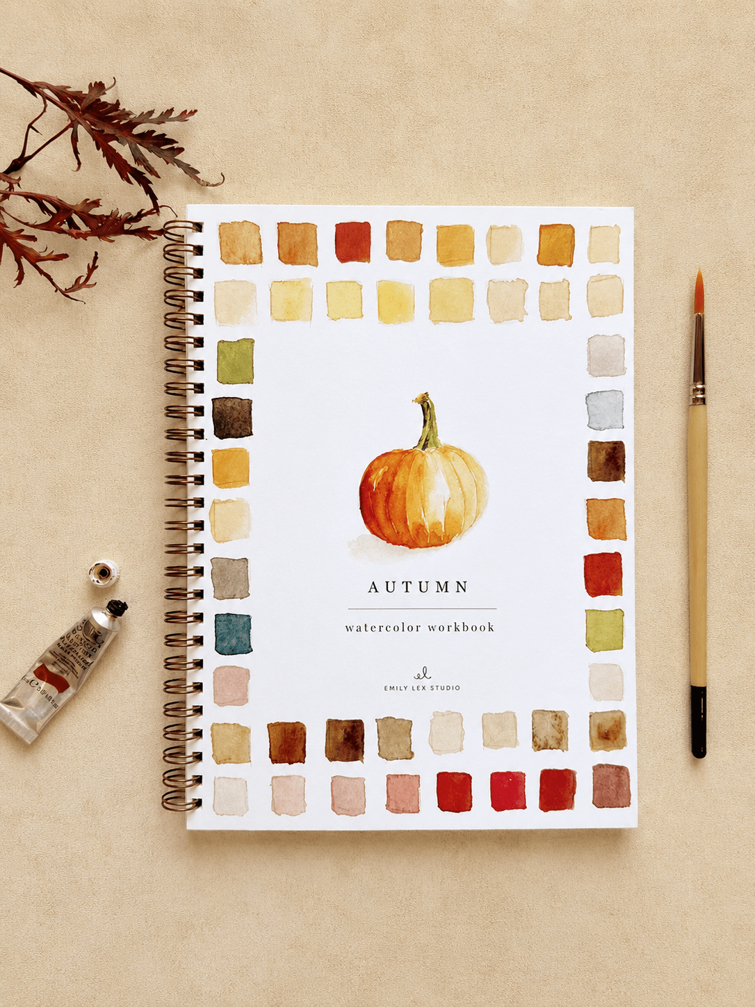 Autumn Watercolor Workbook - willows clothing NOTEBOOKS