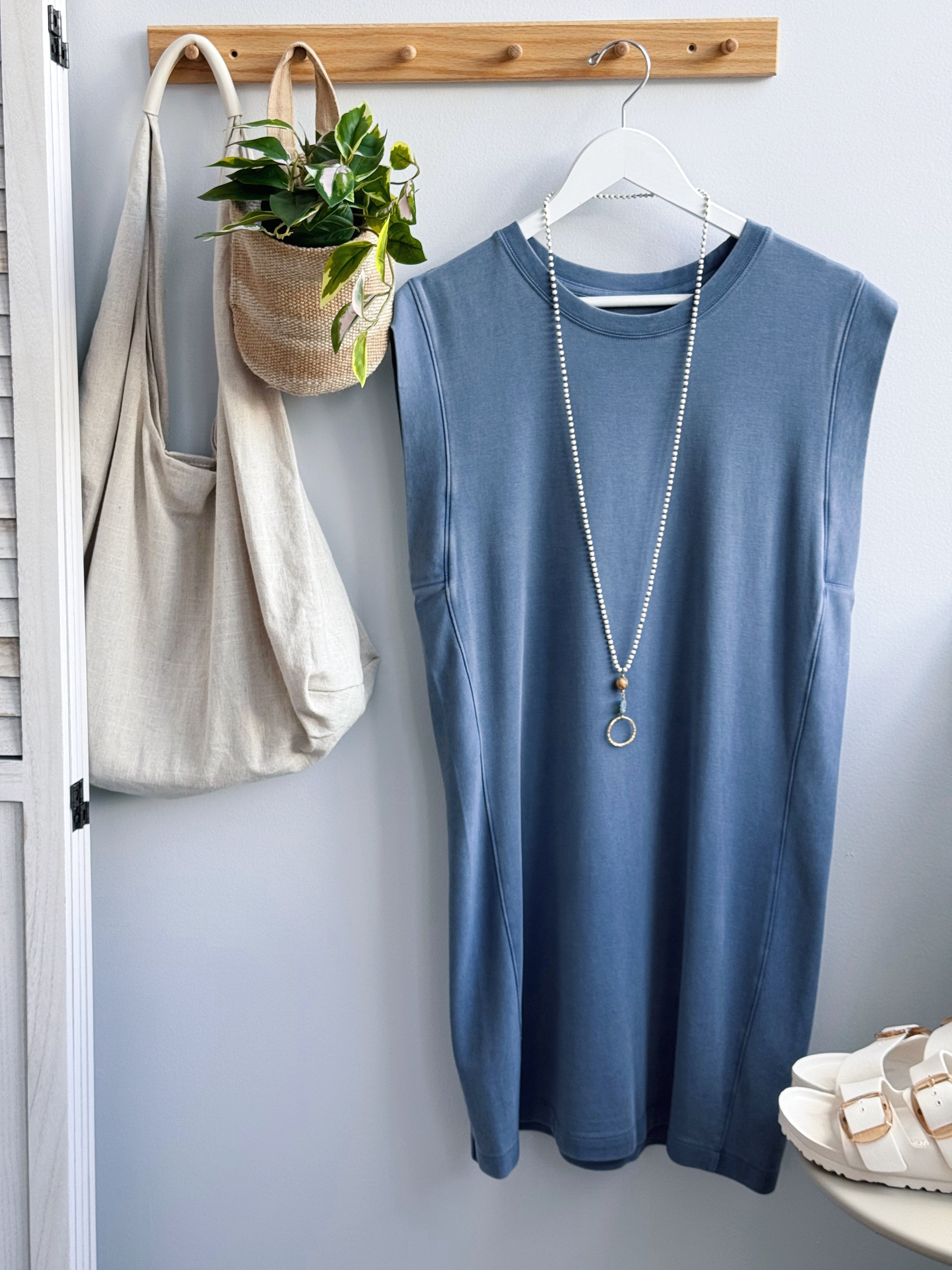 Avelin Dress - WASHED BLUE - willows clothing SHORT DRESS