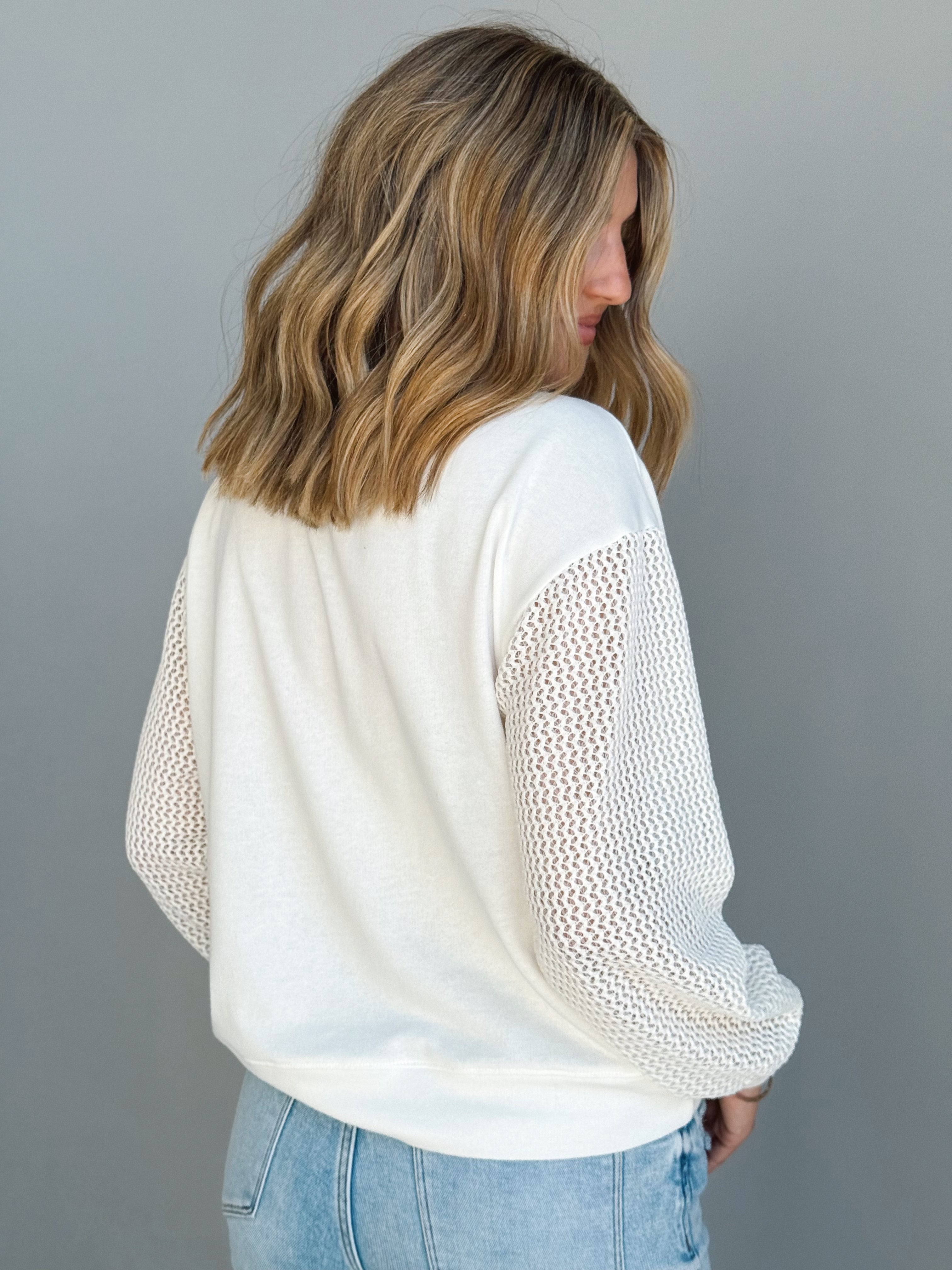 Aveline Top - IVORY - willows clothing L/S SHIRT