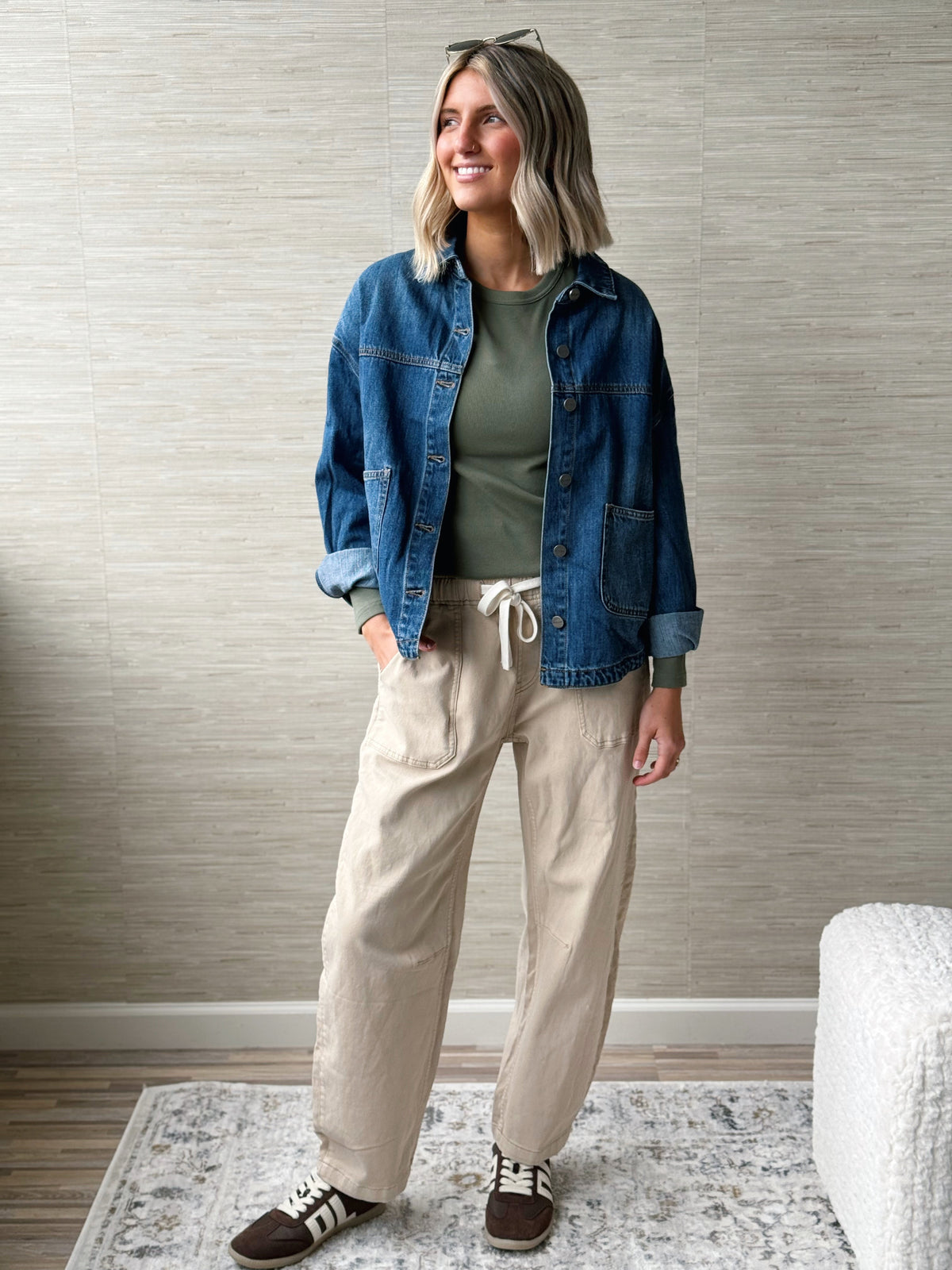Avril Pants - KHAKI - willows clothing PANTS