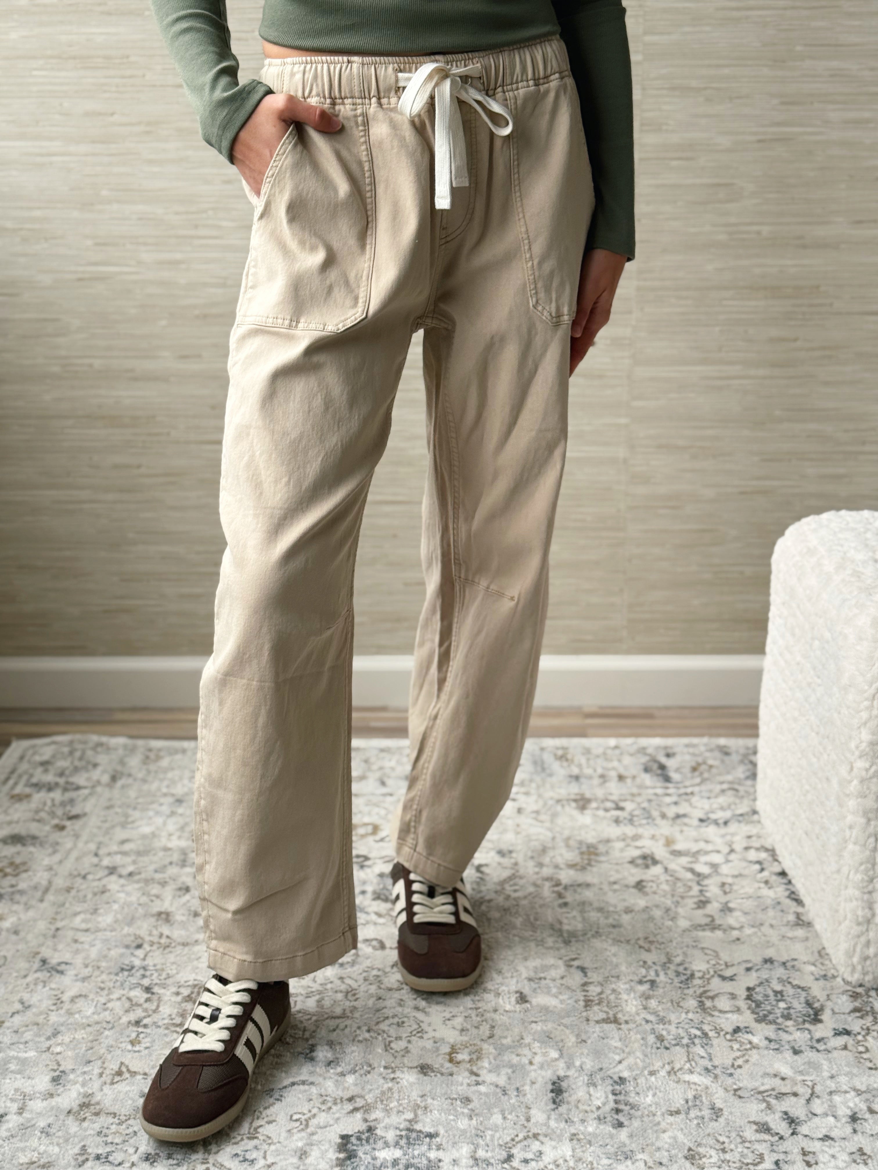 Avril Pants - KHAKI - willows clothing PANTS