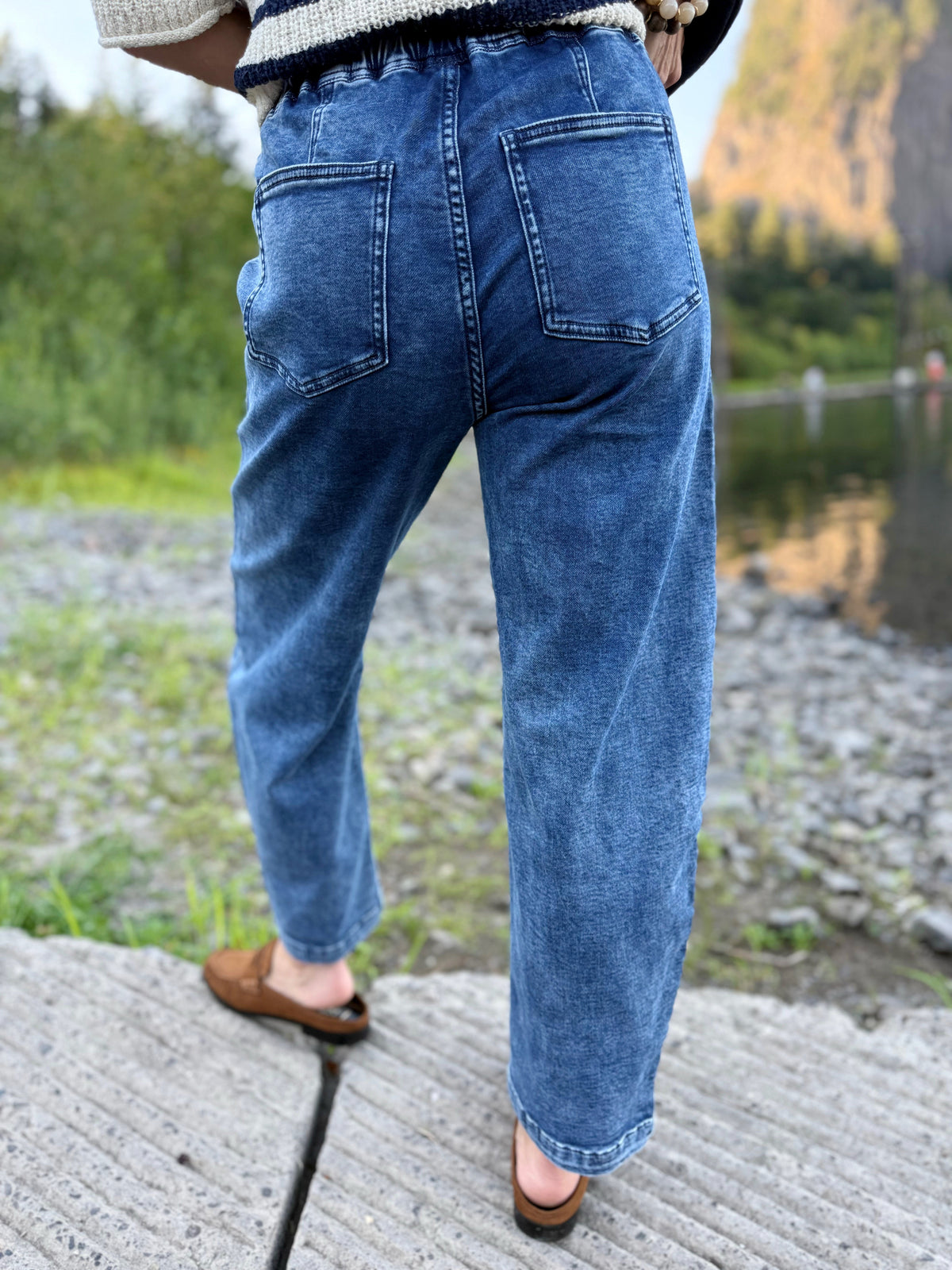 Avril Pants - MEDIUM WASH - willows clothing PANTS