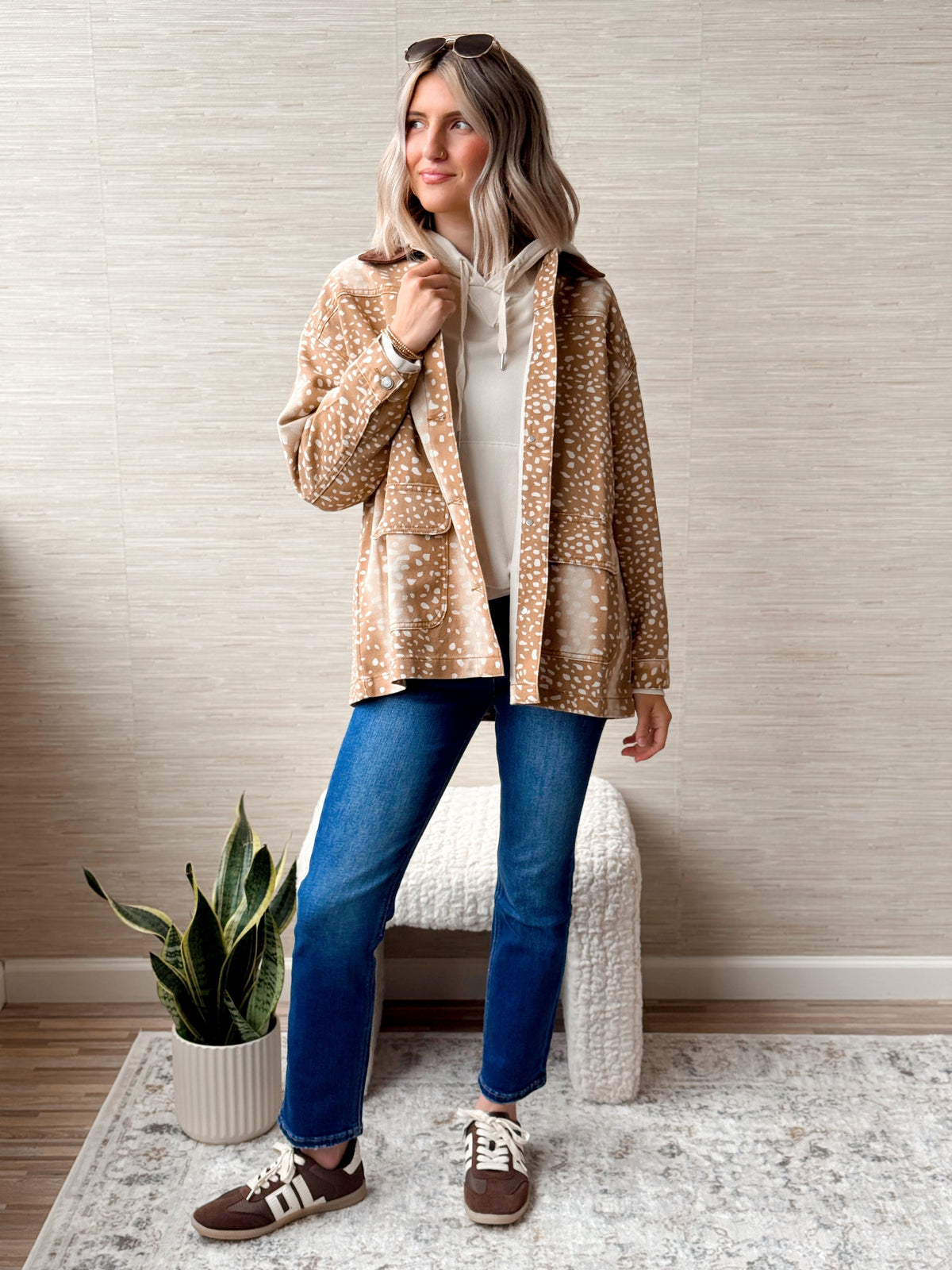 Bambi Jacket - CAMEL - willows clothing JACKET