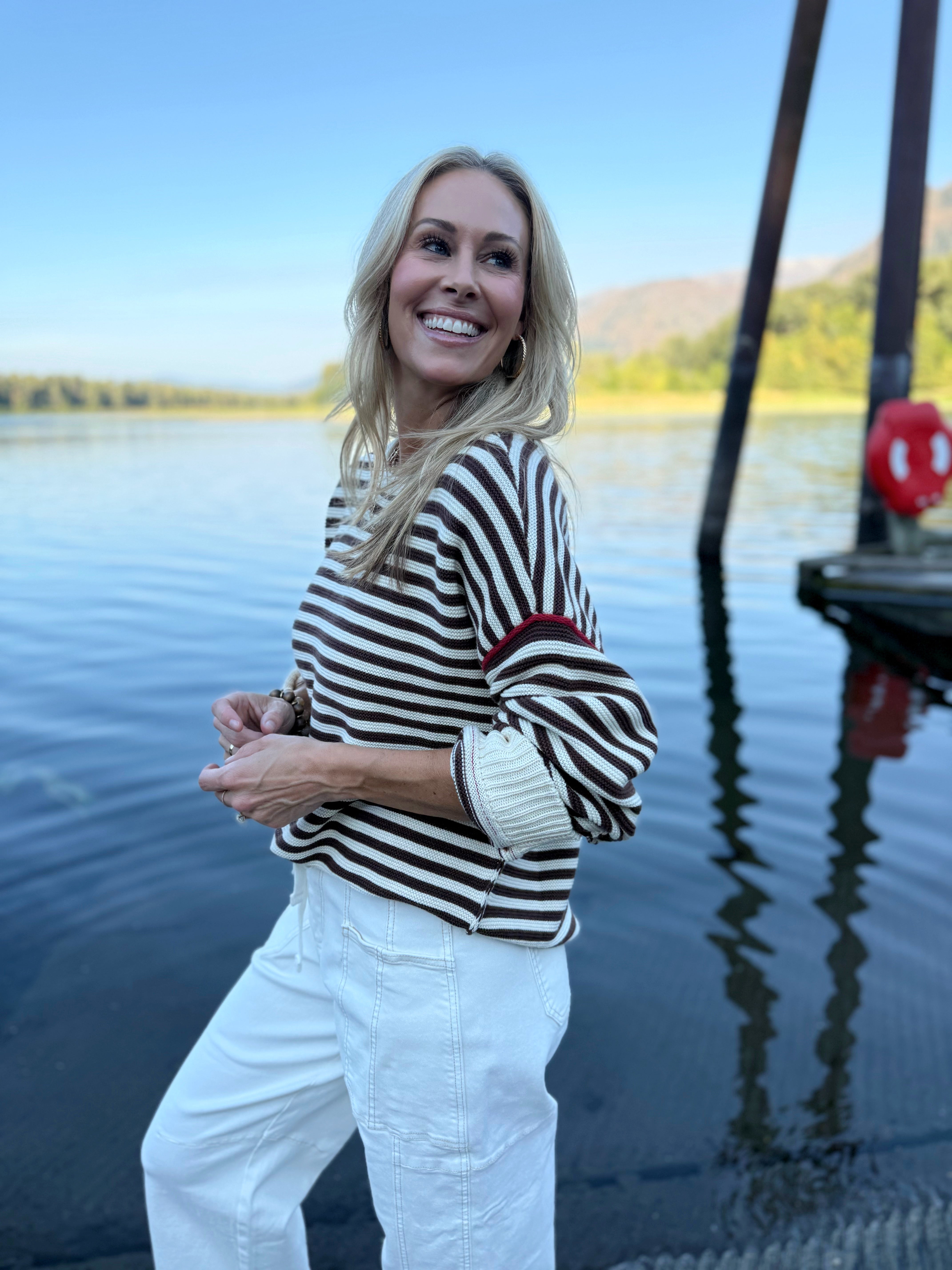 Beacon Rock Sweater - IVORY - willows clothing SWEATSHIRT