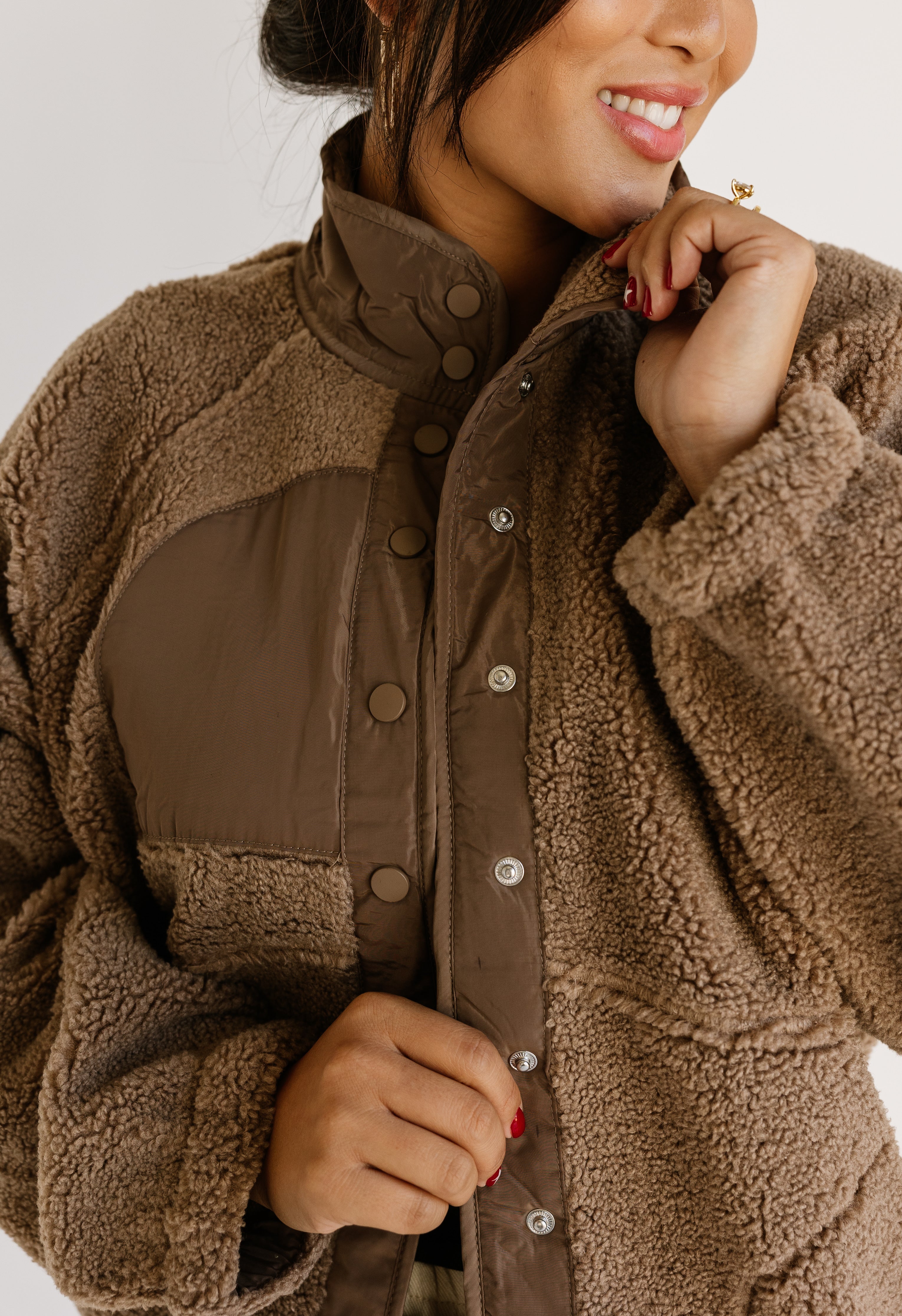 Bear Hug Jacket - MOCHA - willows clothing JACKET