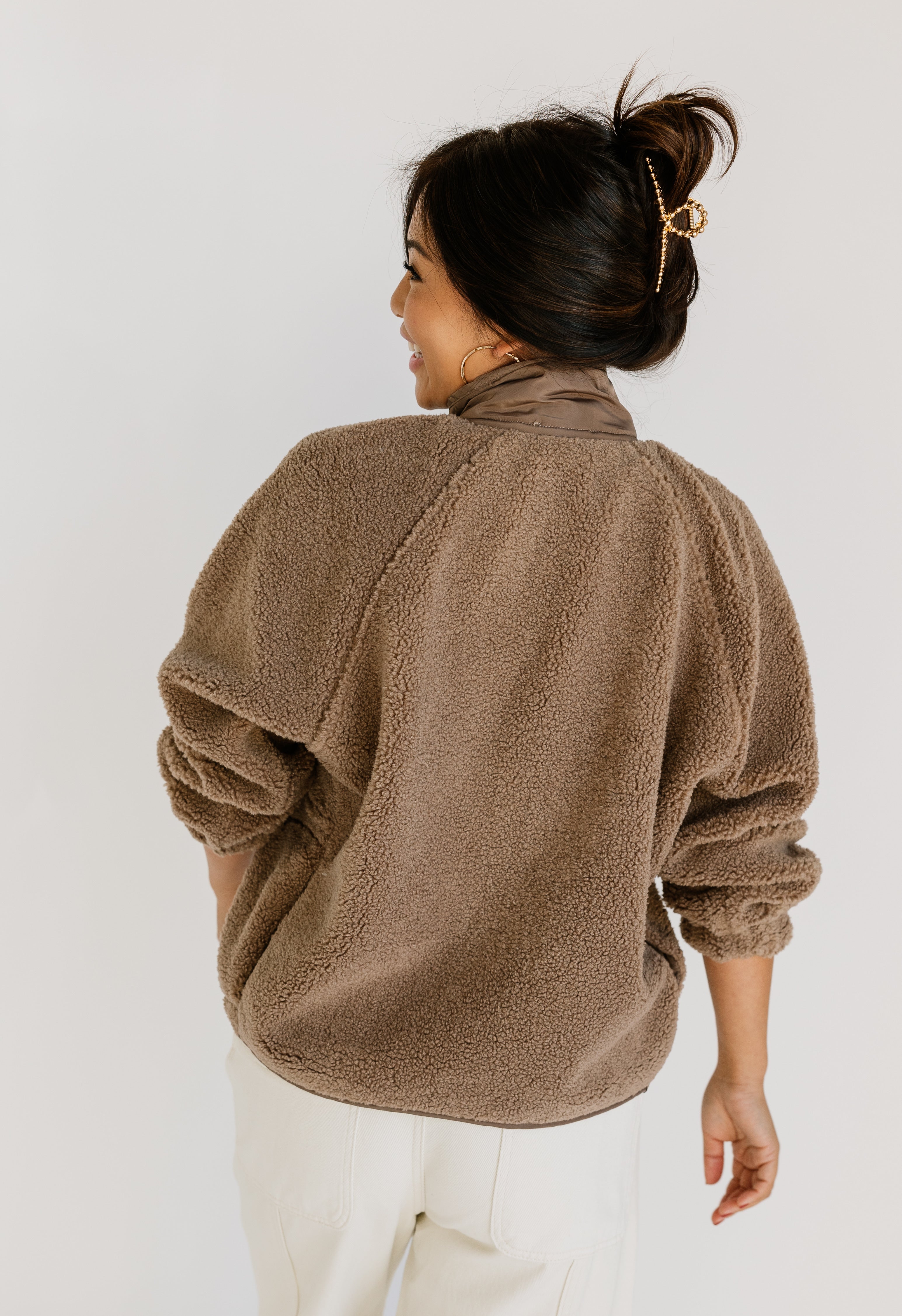 Bear Hug Jacket - MOCHA - willows clothing JACKET