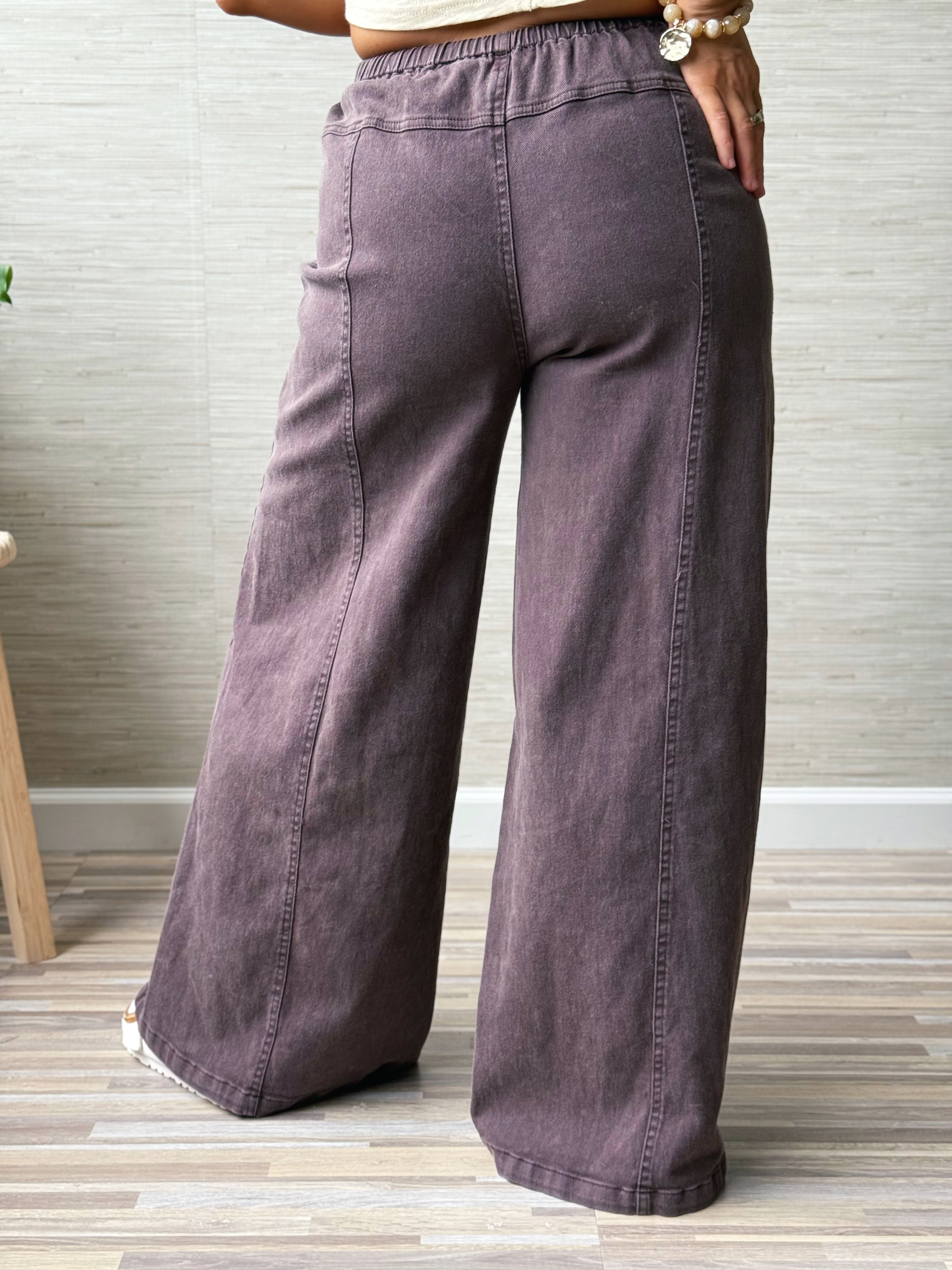 Benji Jean - BROWN - willows clothing BARREL JEAN