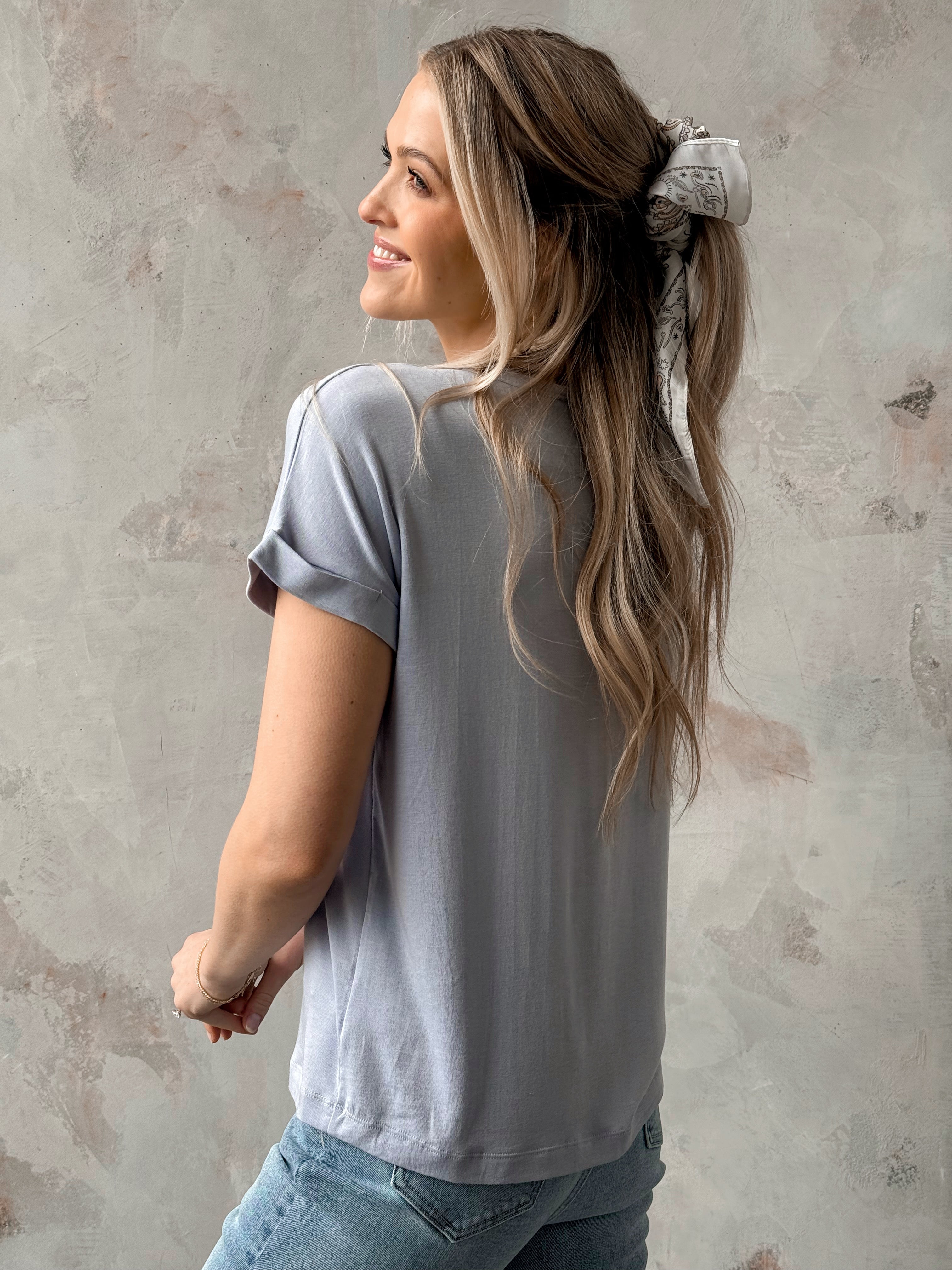 Better Than Basic Tee - LIGHT BLUE