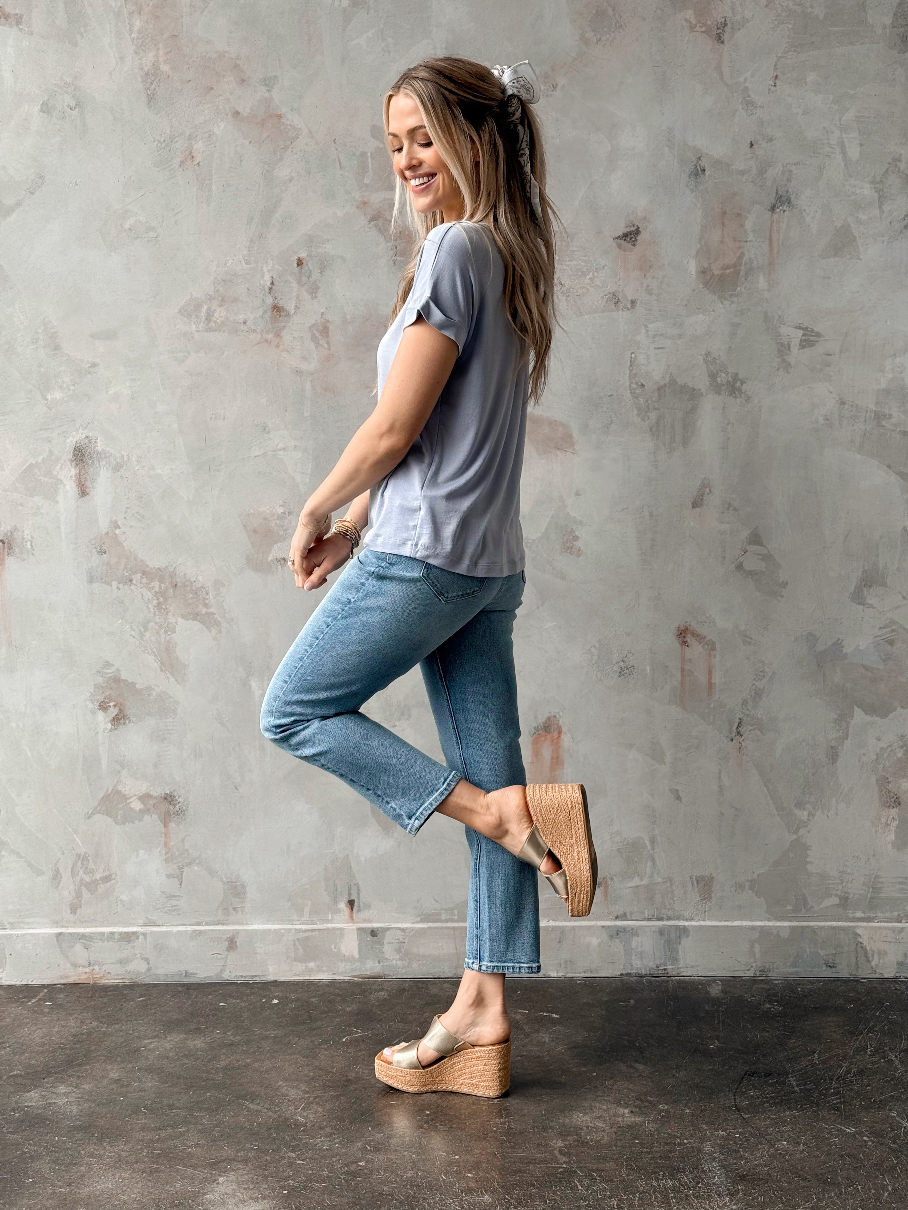 Better Than Basic Tee - LIGHT BLUE