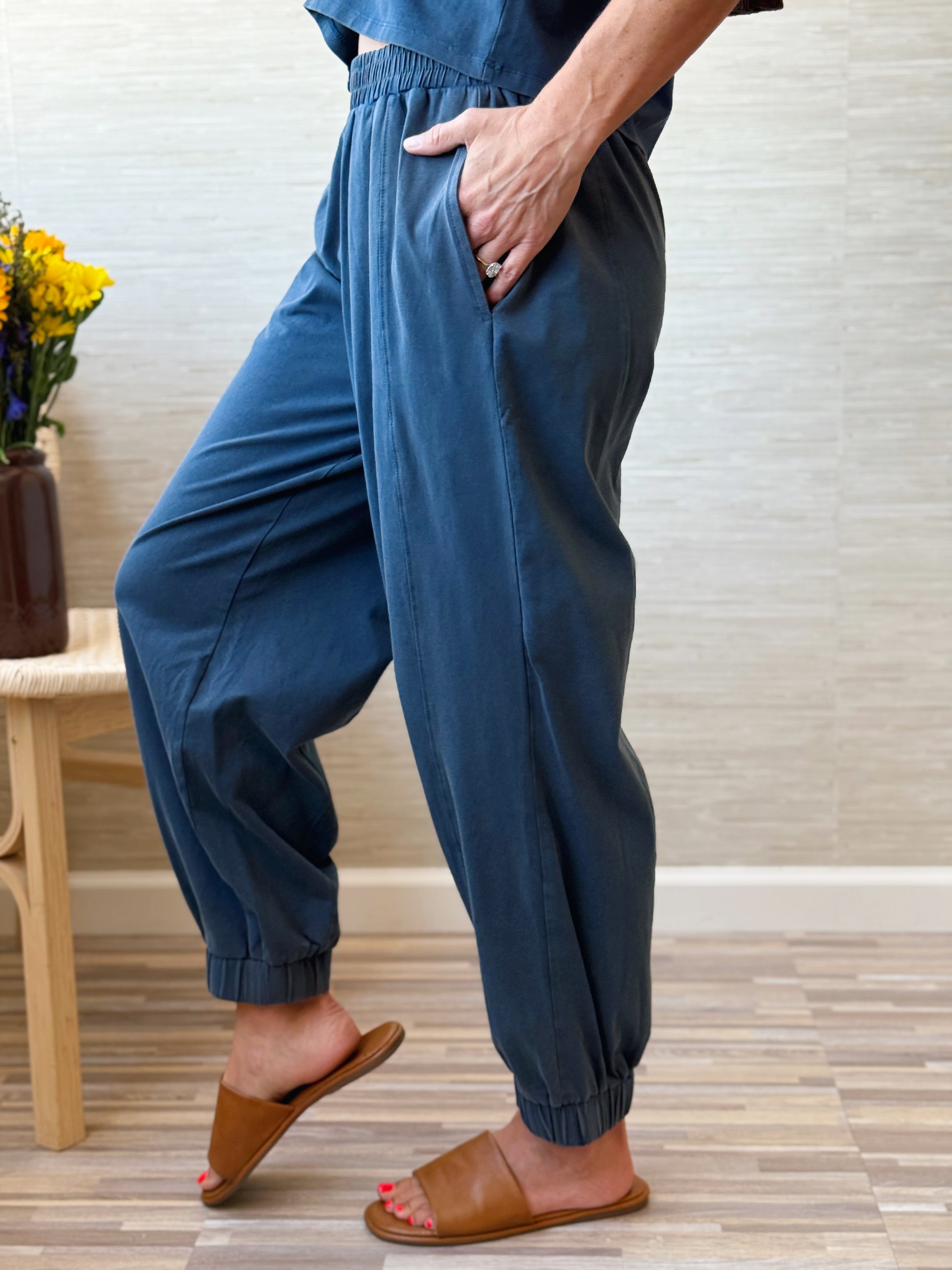 Blueberry Latte Pant - INDIGO - willows clothing PANTS
