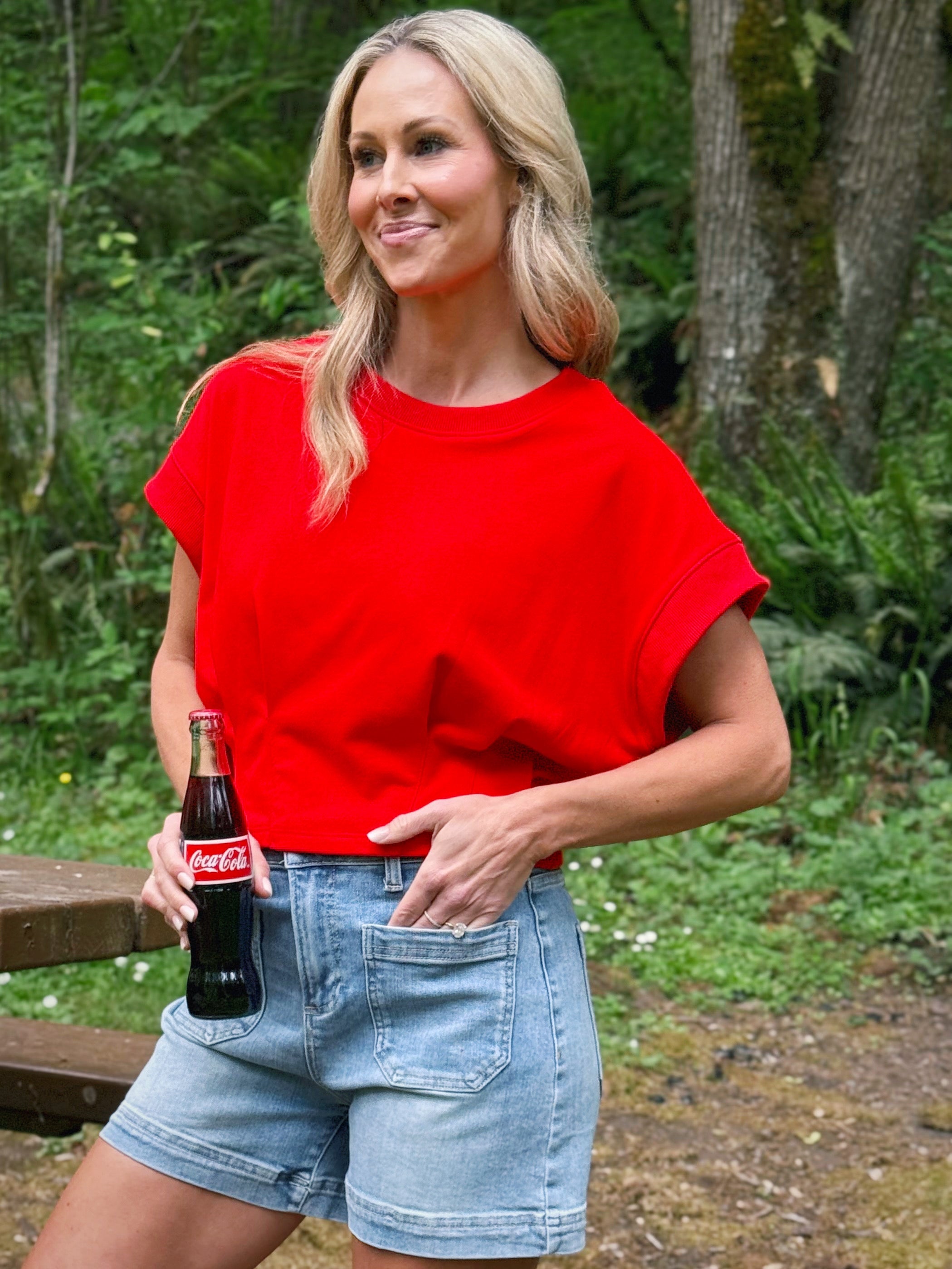 Boardwalk Tee - RED - willows clothing S/S SHIRT
