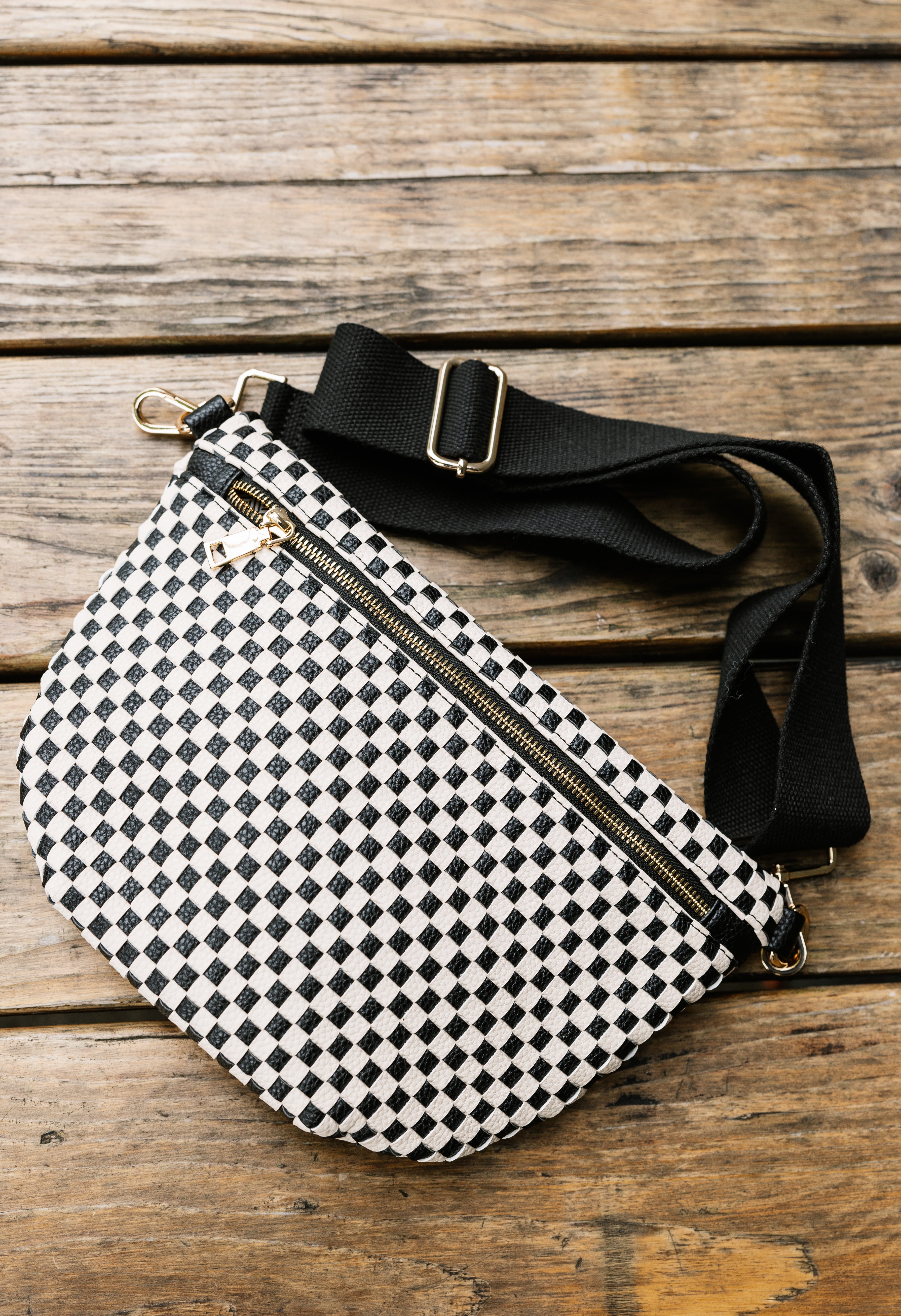 Boulevard Crossbody - CHECKERED BLACK - willows clothing Crossbody