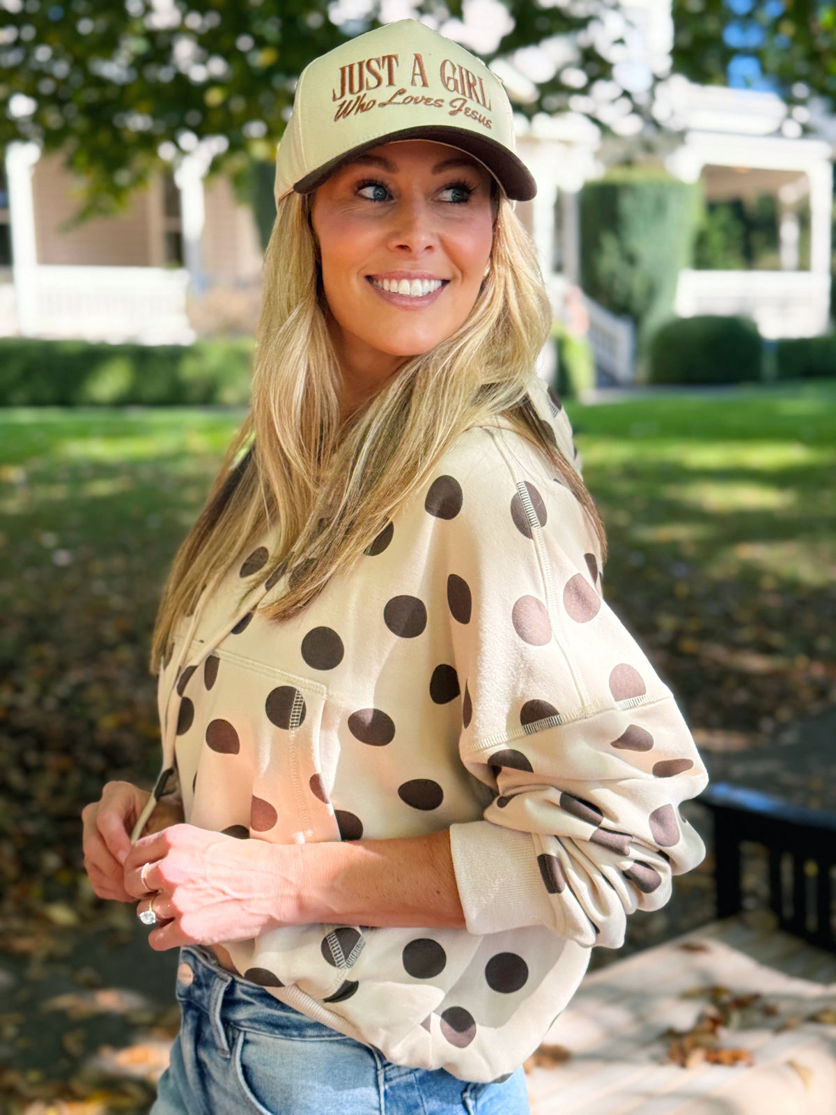 Briallen Hoodie - OATMEAL/COFFEE - willows clothing SWEATSHIRT