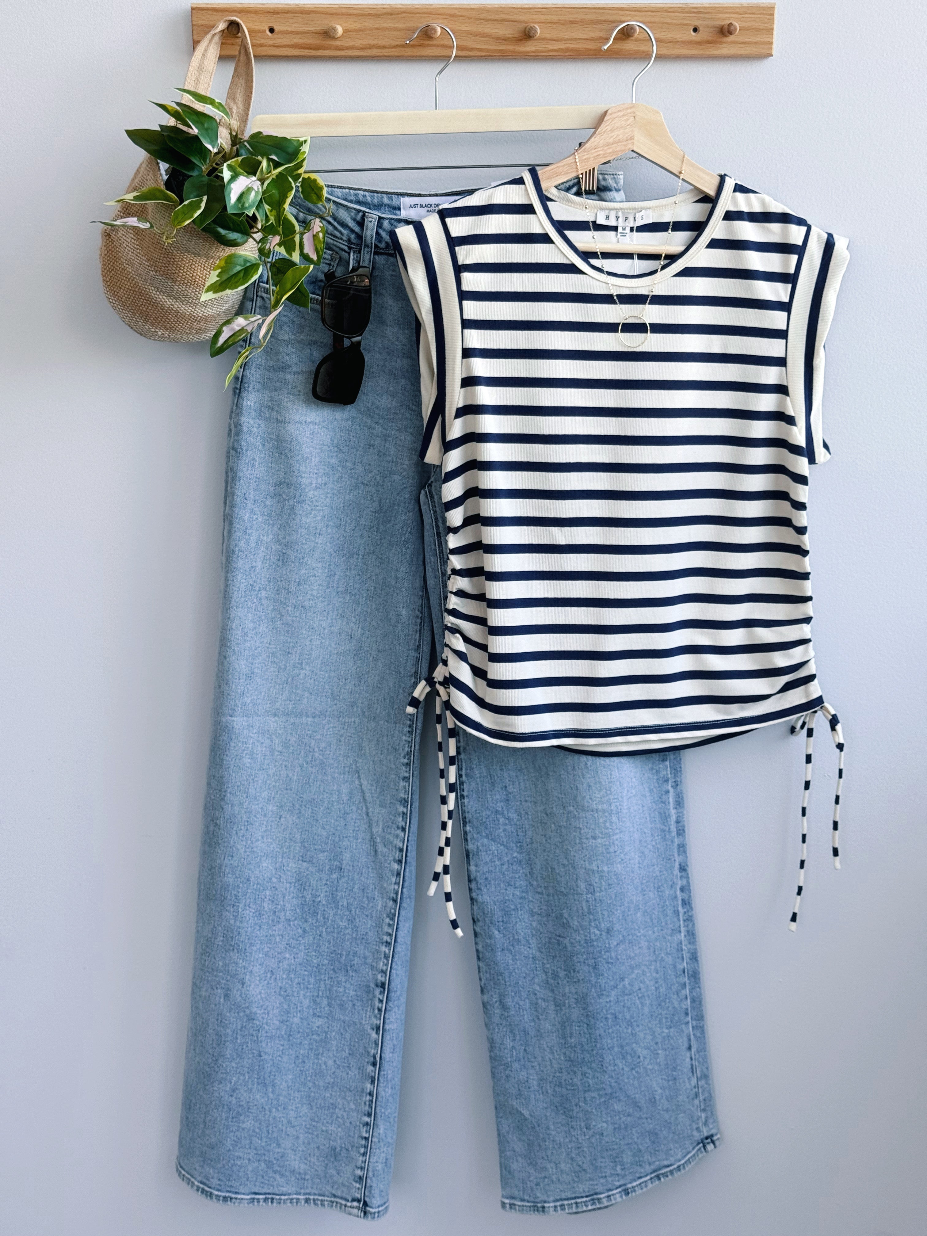 Brielle Tee - NAVY - willows clothing TANK