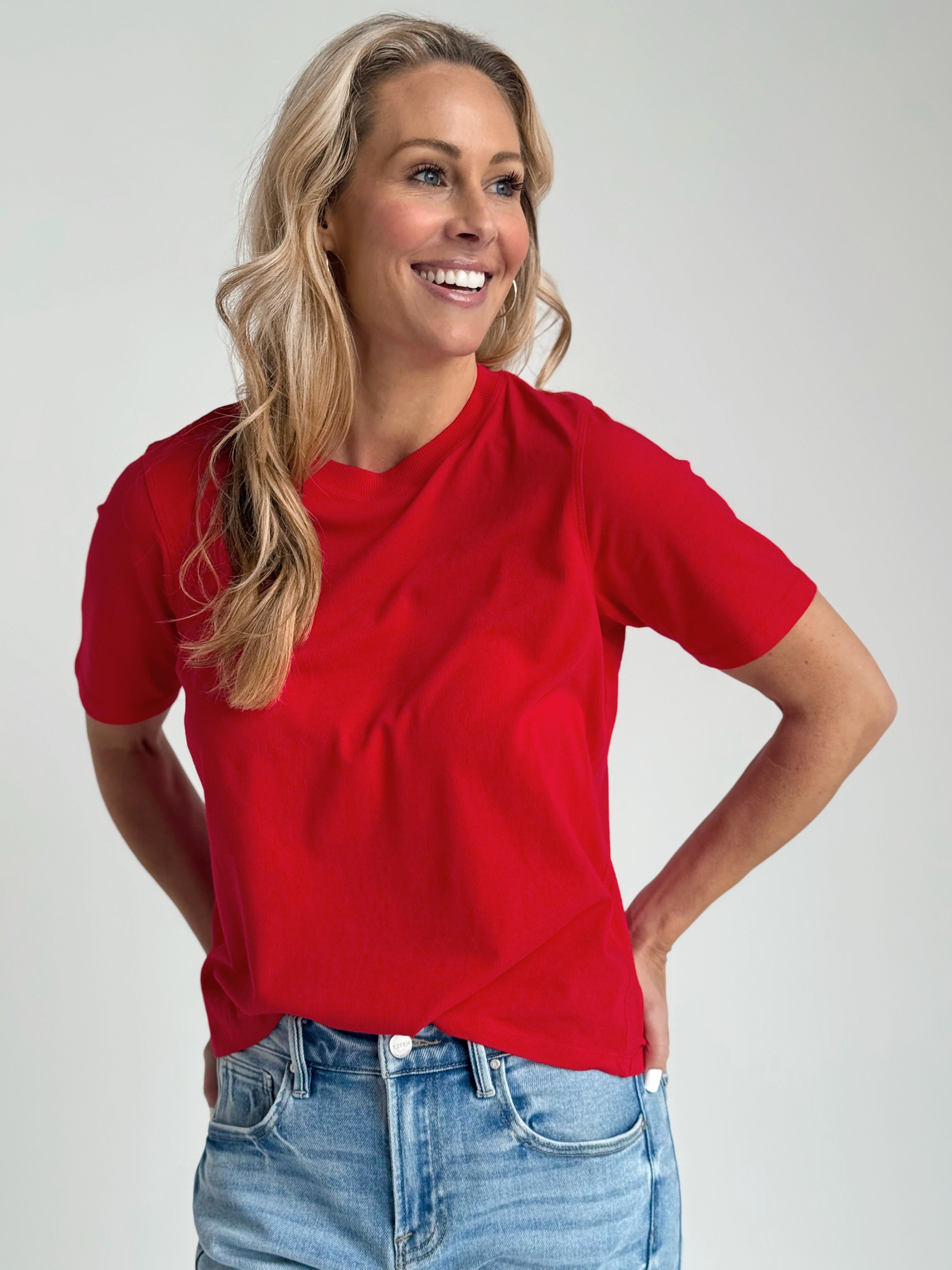 Caleb Tee - CHERRY - willows clothing S/S SHIRT