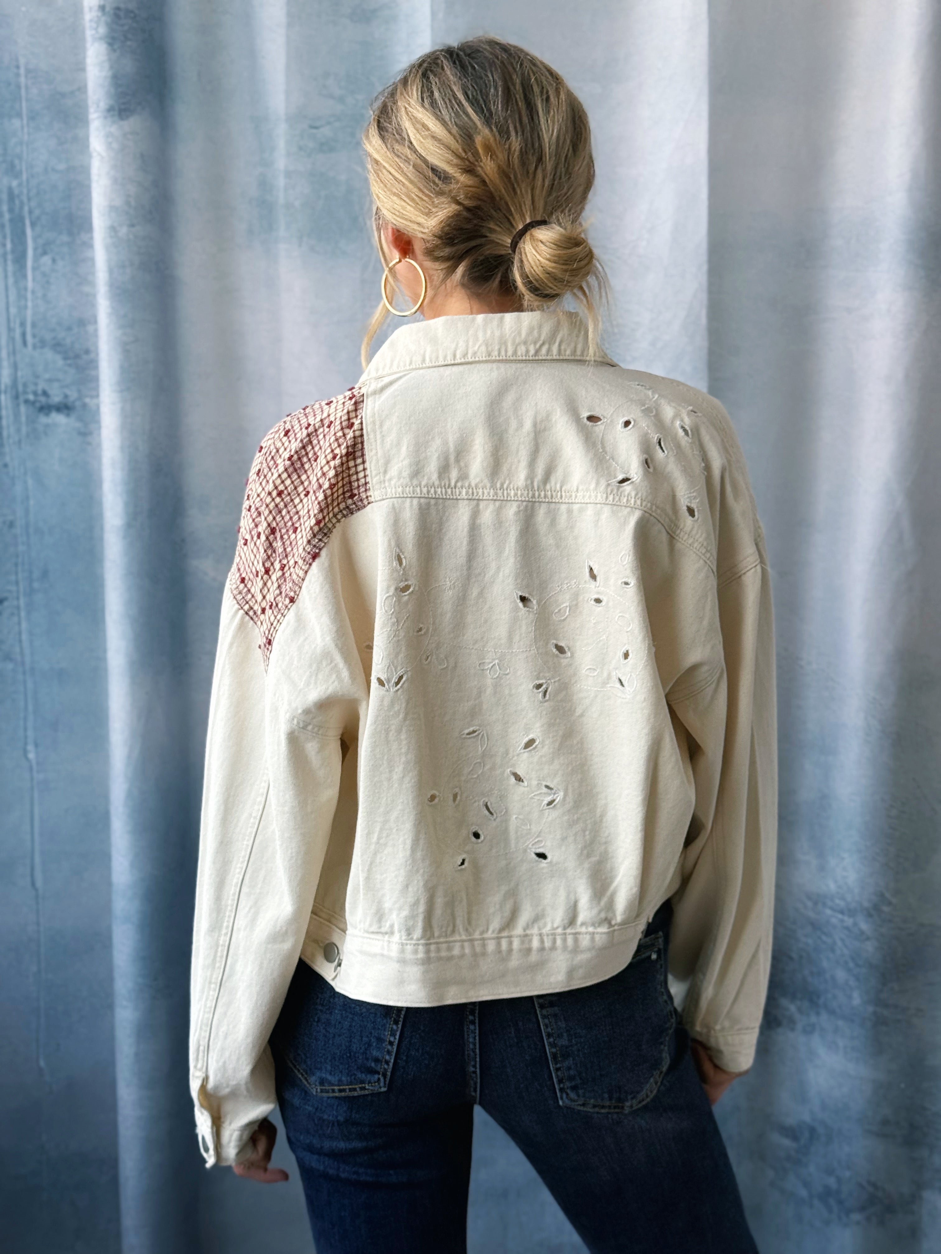 Cammie Jacket - NATURAL - willows clothing JACKET
