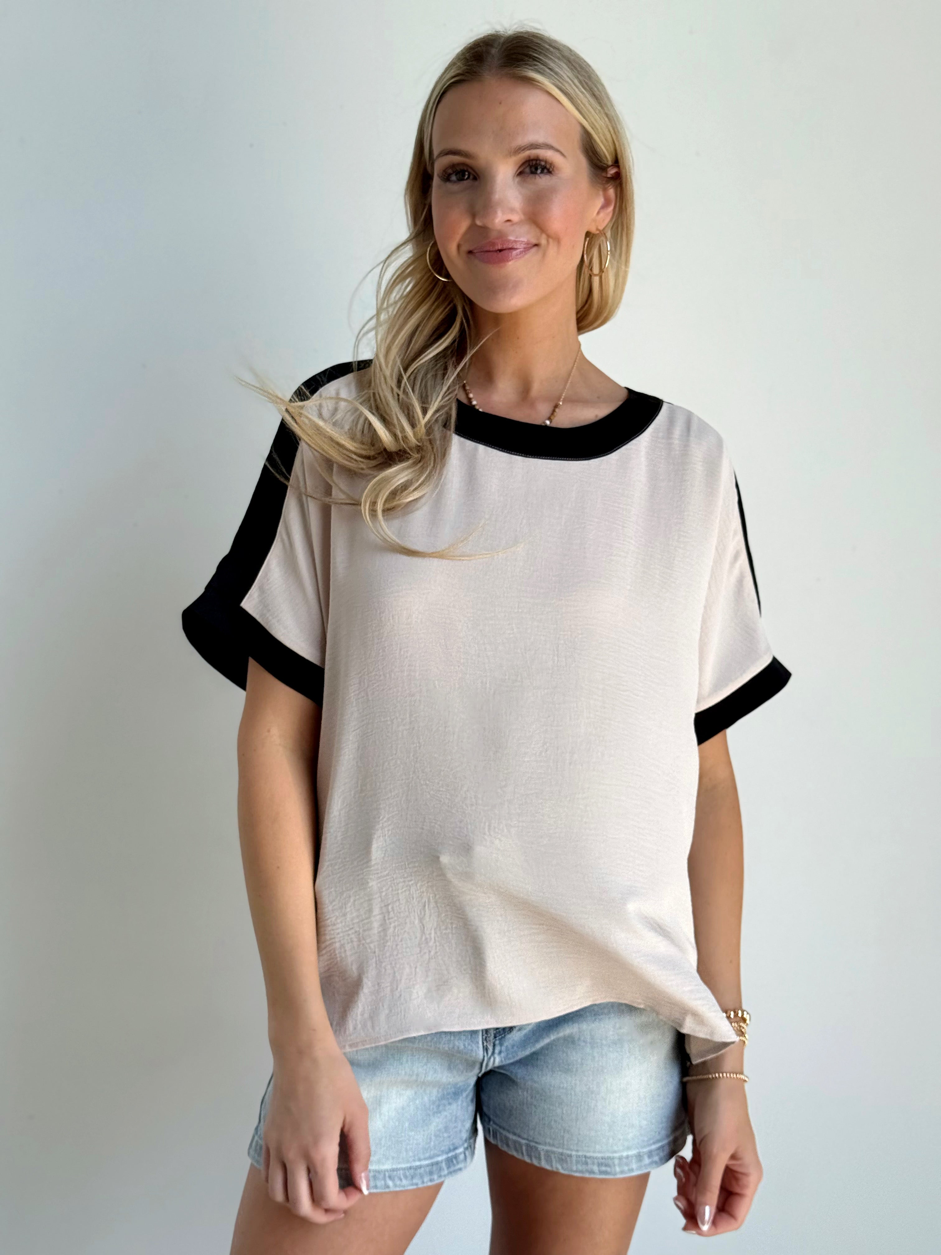 Capri Tee - OATMEAL - willows clothing S/S SHIRT