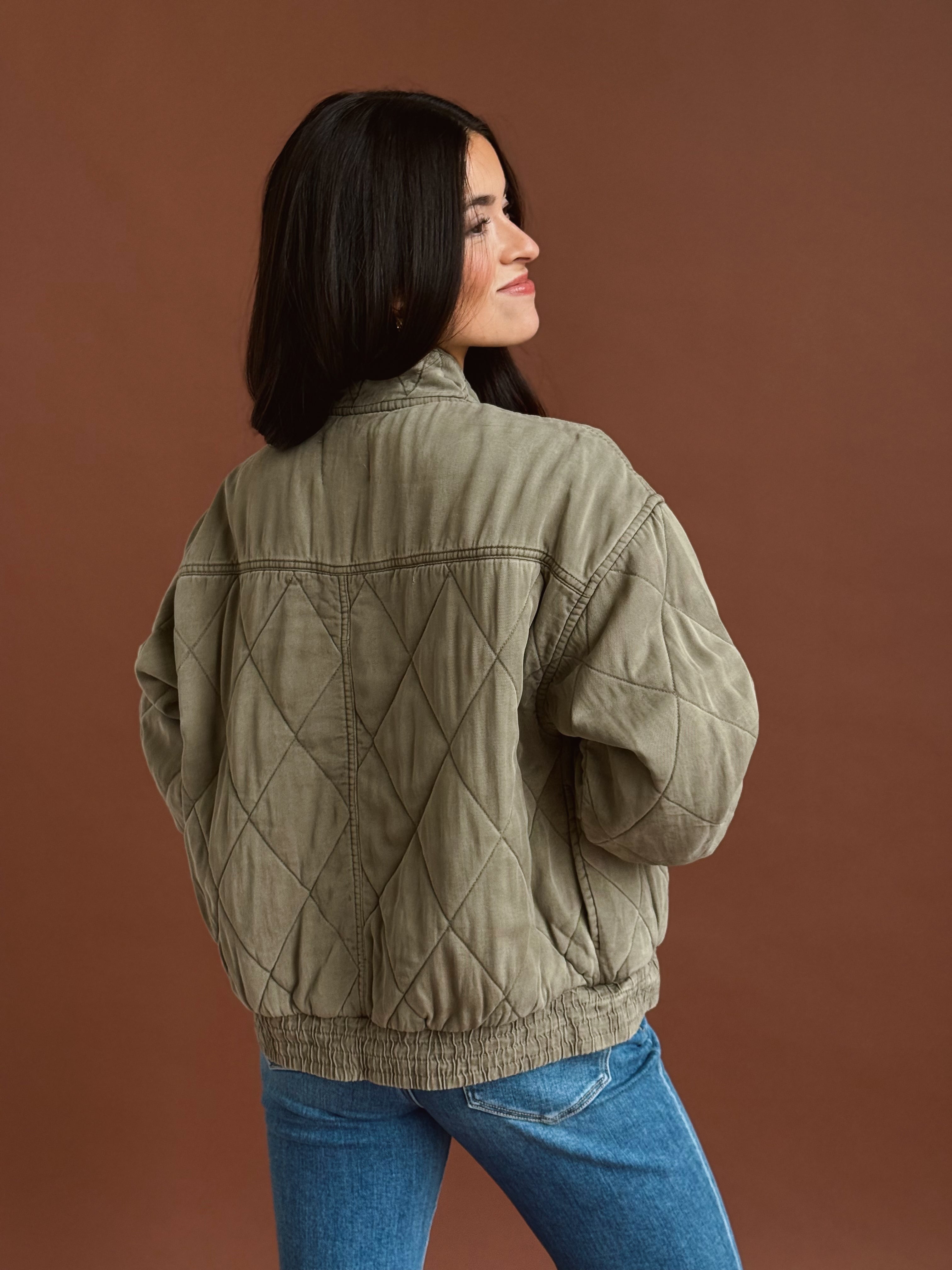 Carlisle Jacket - OLIVE - willows clothing JACKET