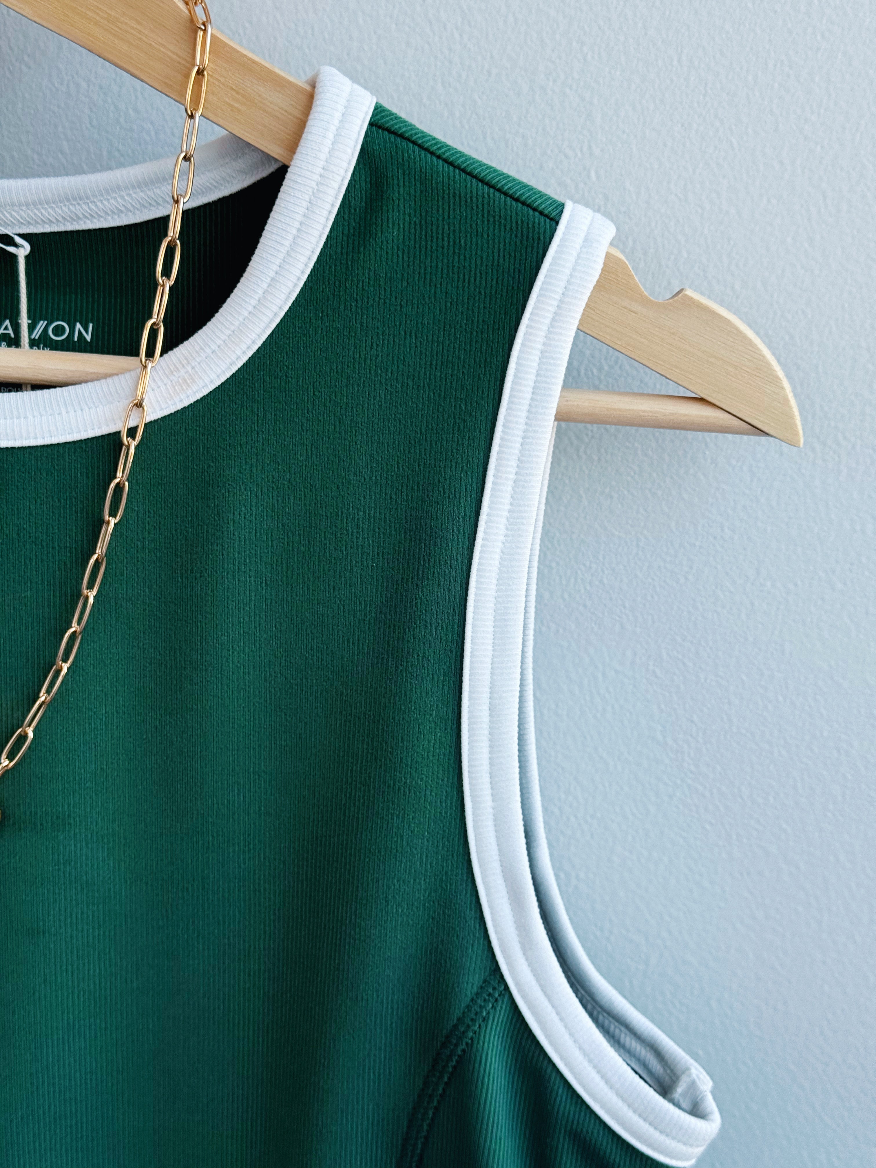 Carter Tank - FOREST IVORY - willows clothing TANK