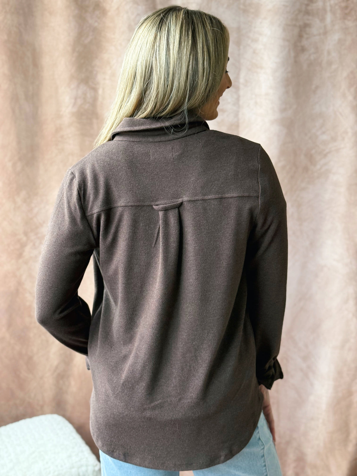 Cassian Shirt - COFFEE BEAN - willows clothing L/S SHIRT