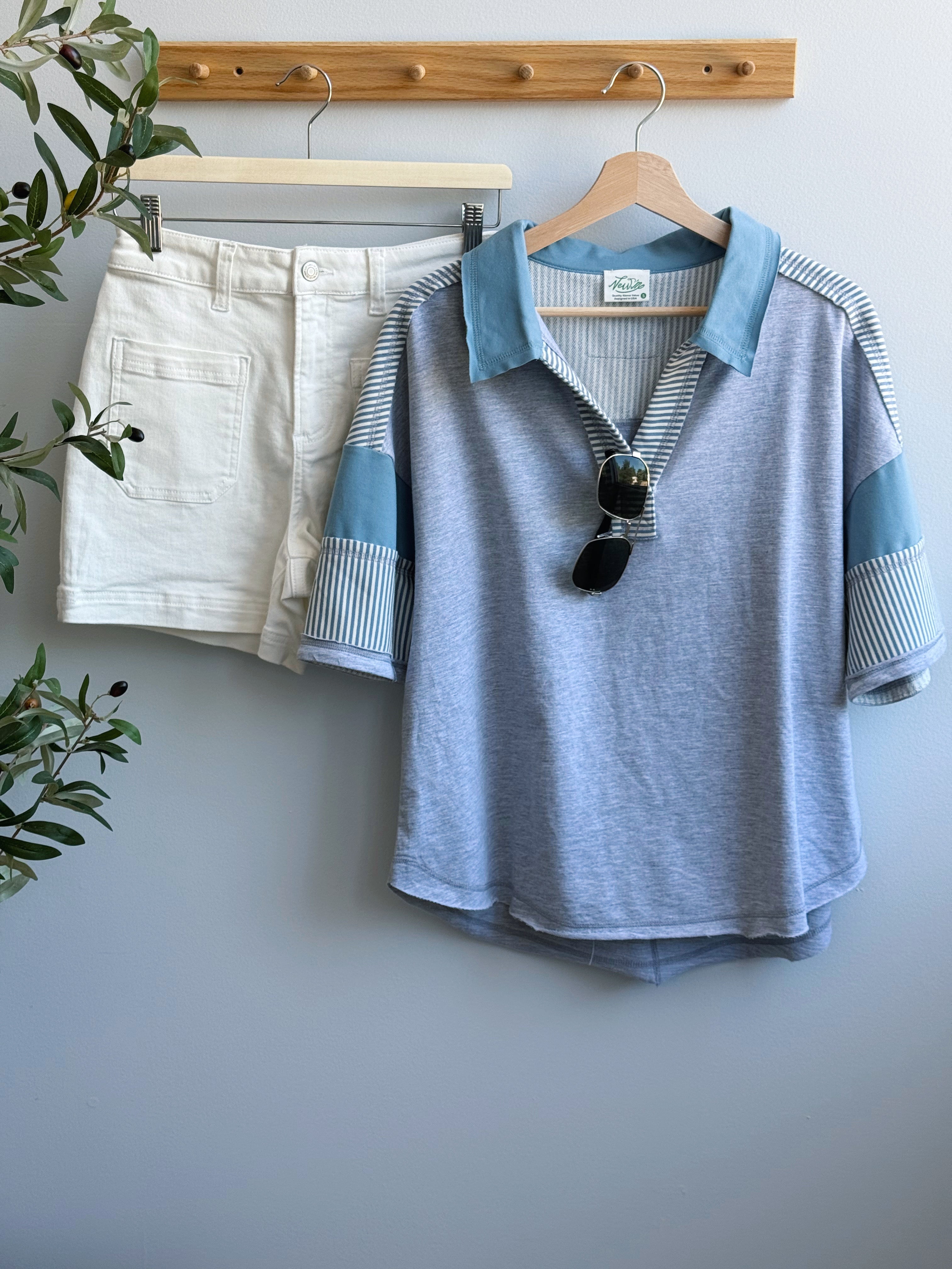 Catching Some Rays Tee - HEATHER GRAY - willows clothing S/S SHIRT
