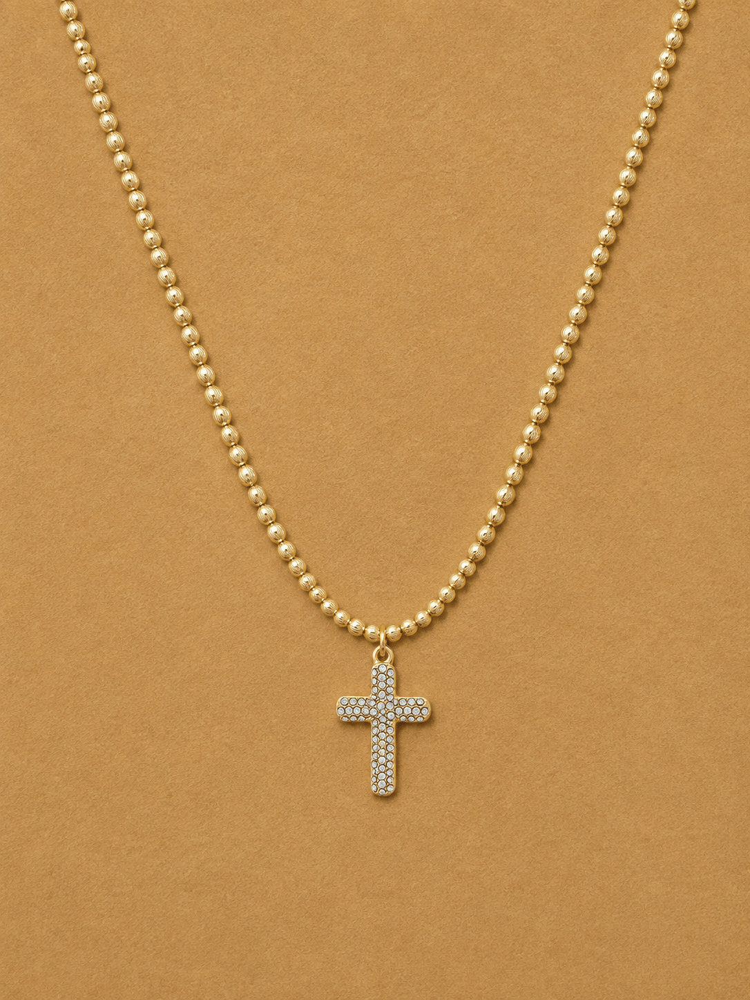 Catherine Cross Necklace - GOLD - willows clothing NECKLACE