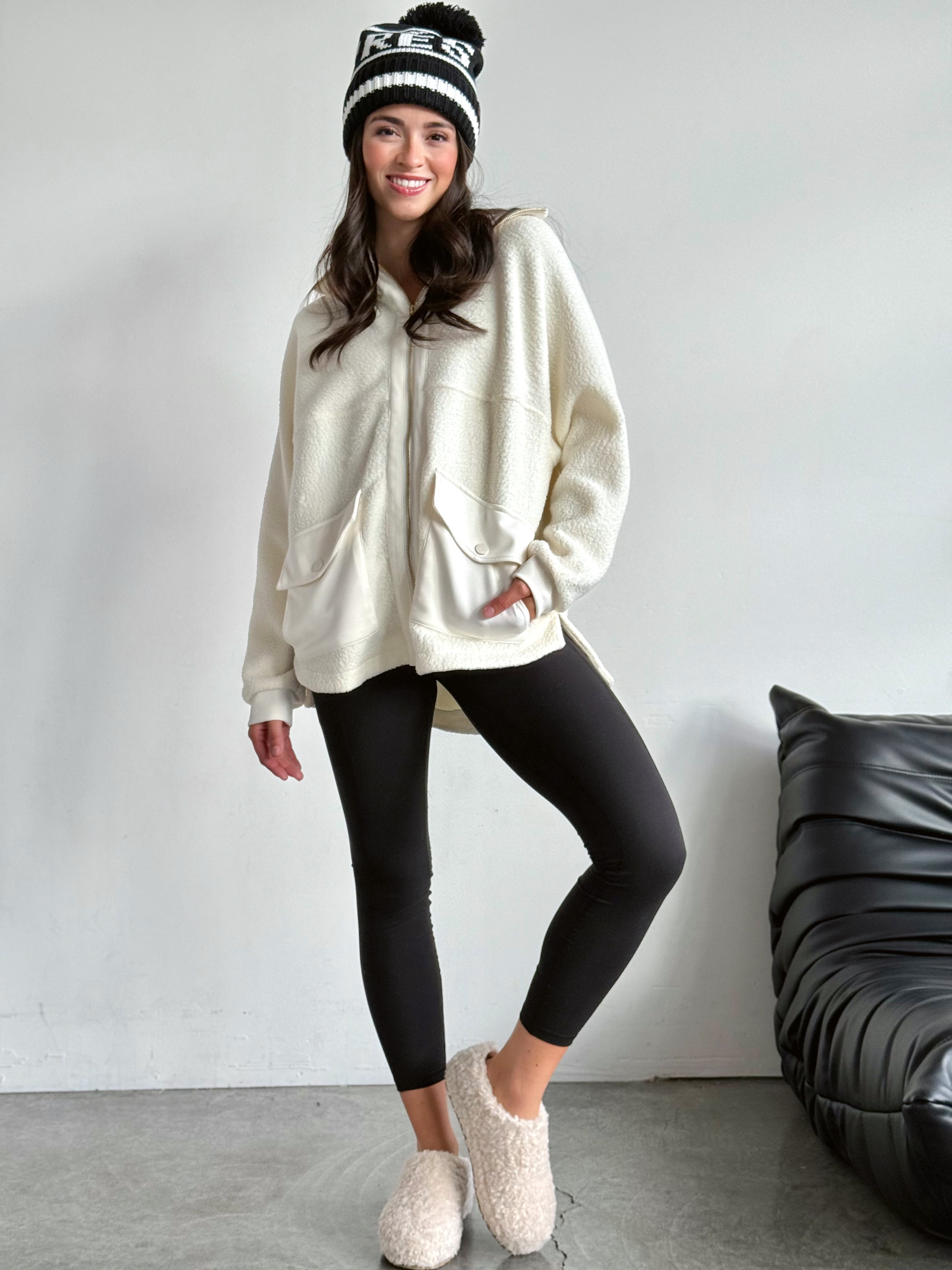 Chalet Jacket - IVORY - willows clothing JACKET