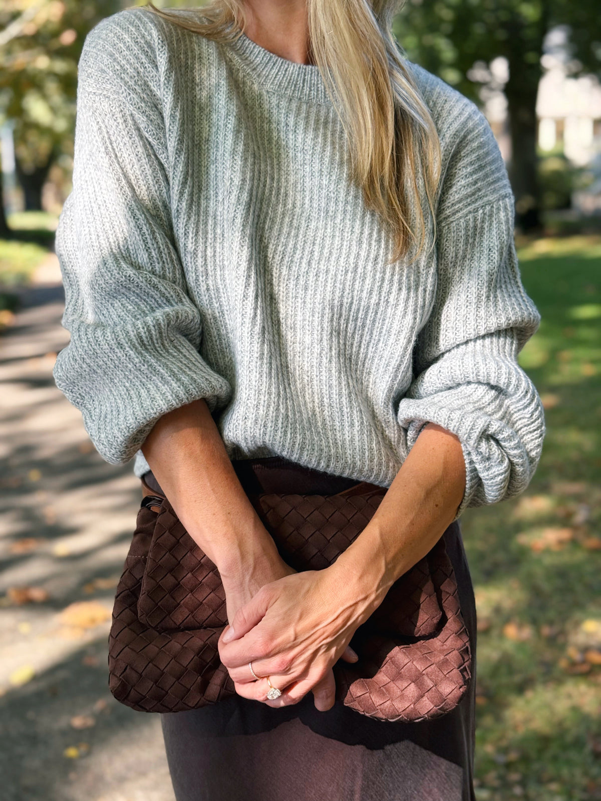 Change Of Scenery Sweater - HEATHER GREY - willows clothing SWEATER