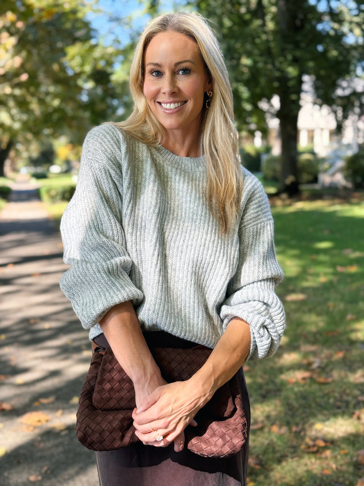 Change Of Scenery Sweater - HEATHER GREY - willows clothing SWEATER
