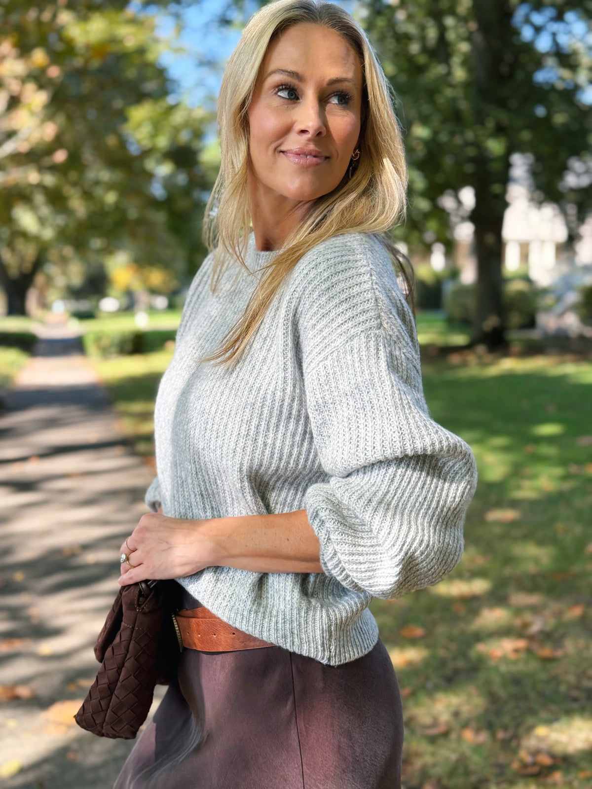 Change Of Scenery Sweater - HEATHER GREY - willows clothing SWEATER