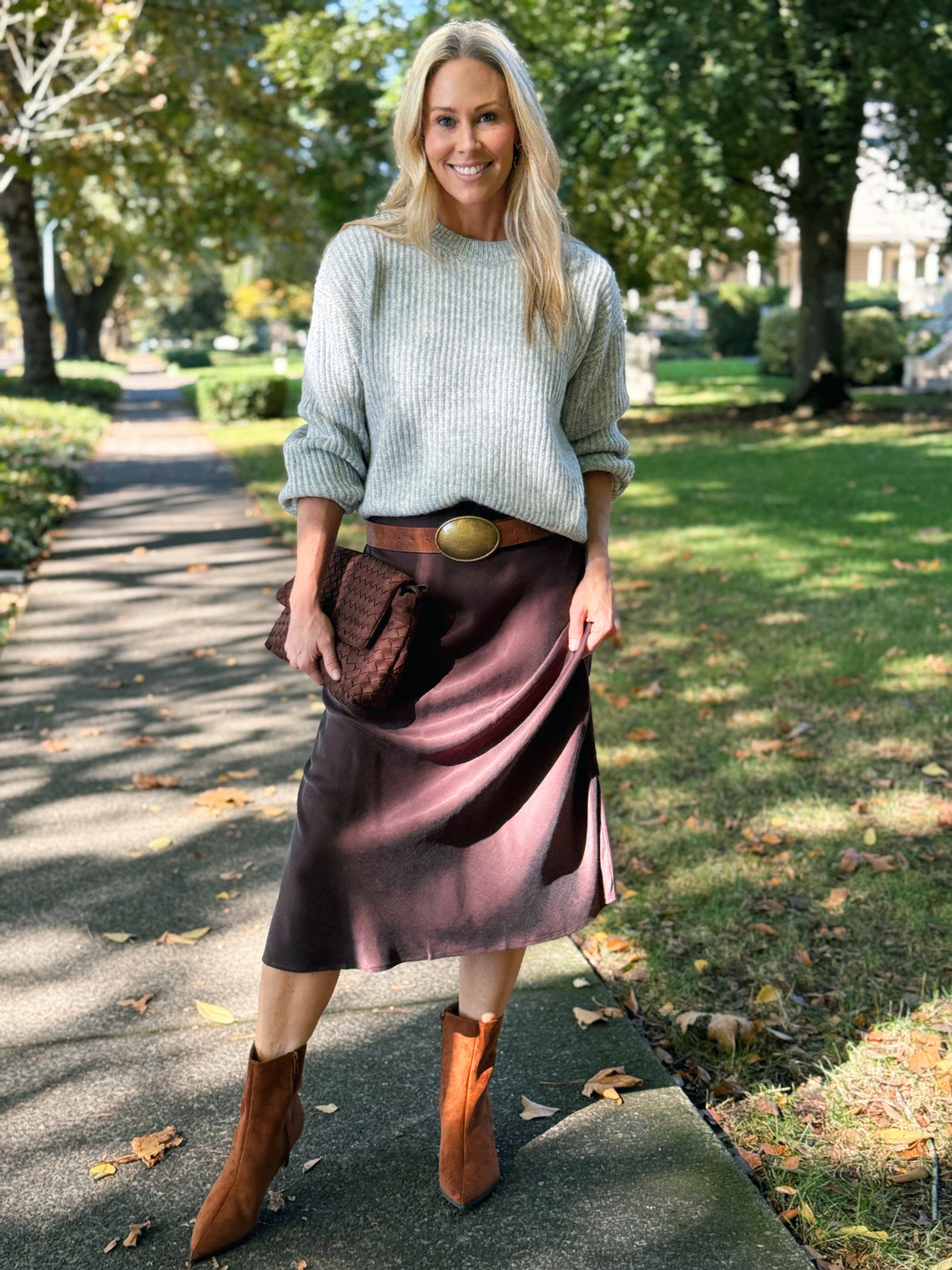 Change Of Scenery Sweater - HEATHER GREY - willows clothing SWEATER