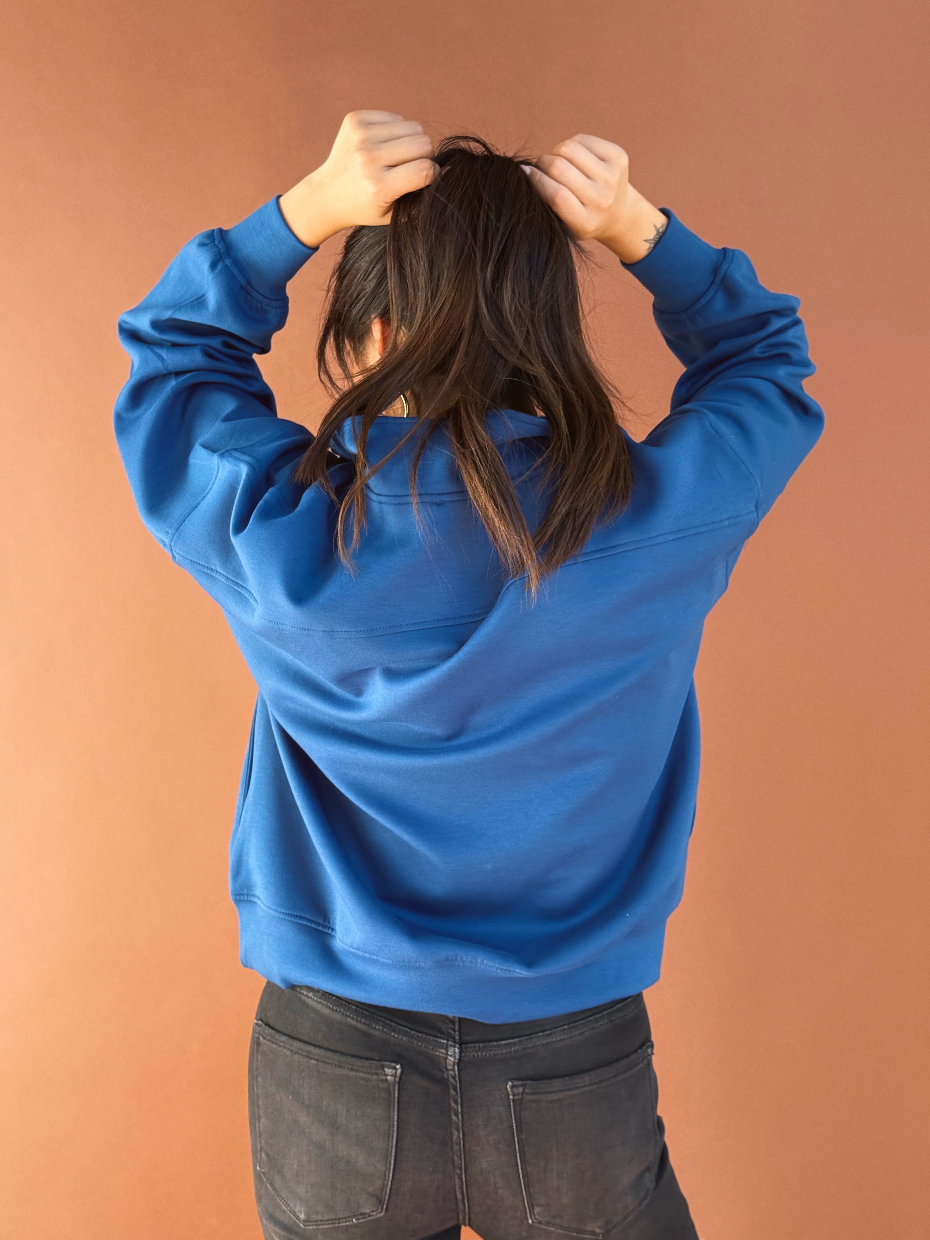 Changing of the Leaves Sweatshirt - LIGHT NAVY - willows clothing SWEATSHIRT