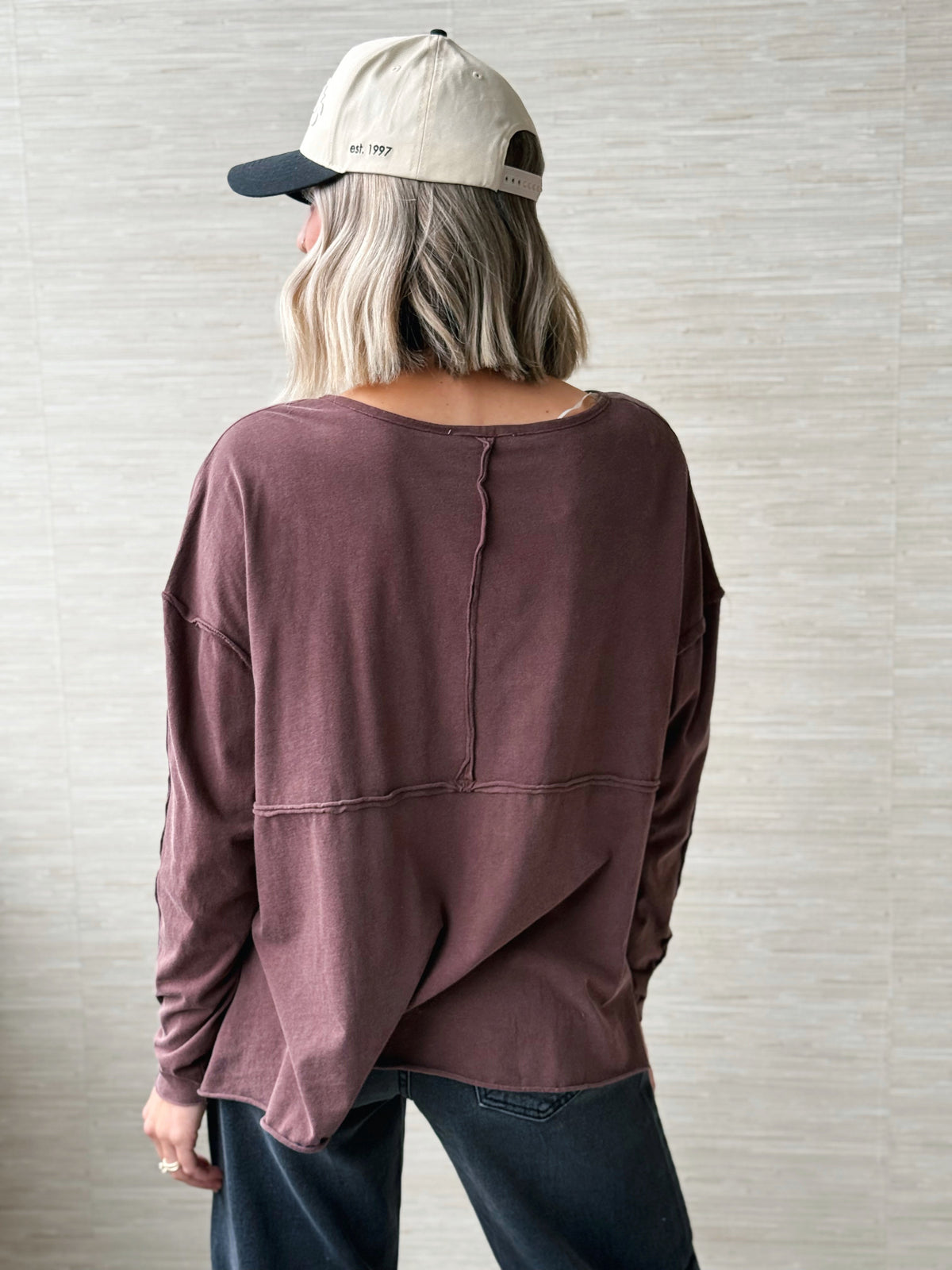 Changing Seasons Top - DARK BROWN - willows clothing BLOUSE