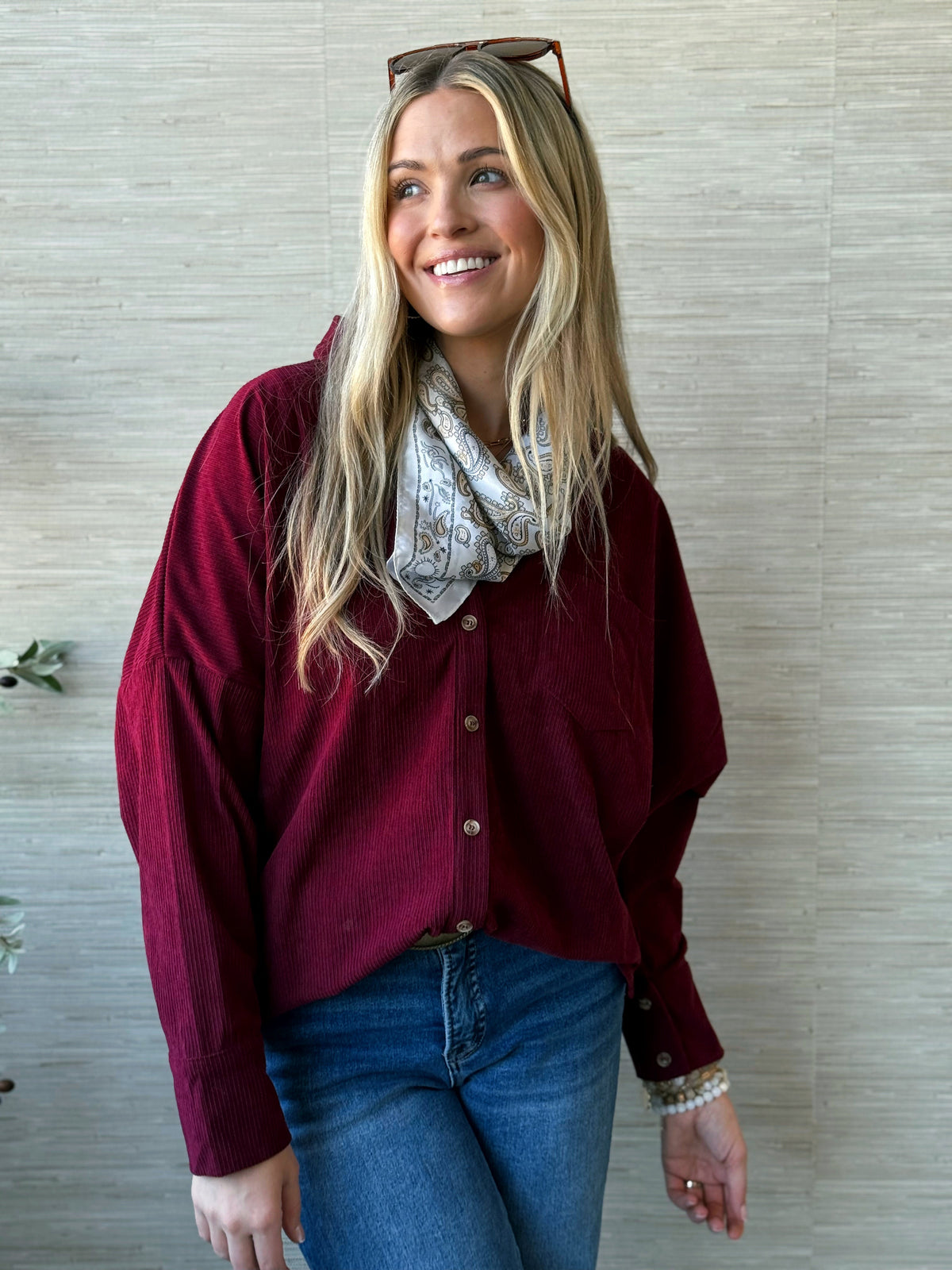 Charlie Shacket - BURGUNDY - willows clothing JACKET