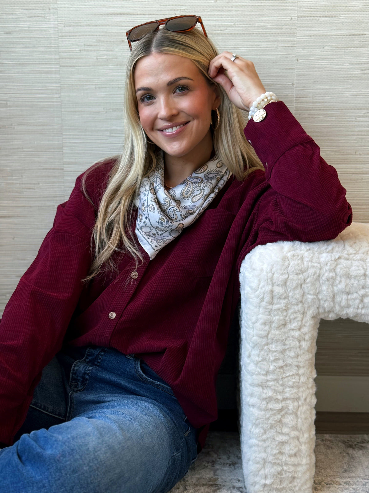 Charlie Shacket - BURGUNDY - willows clothing JACKET